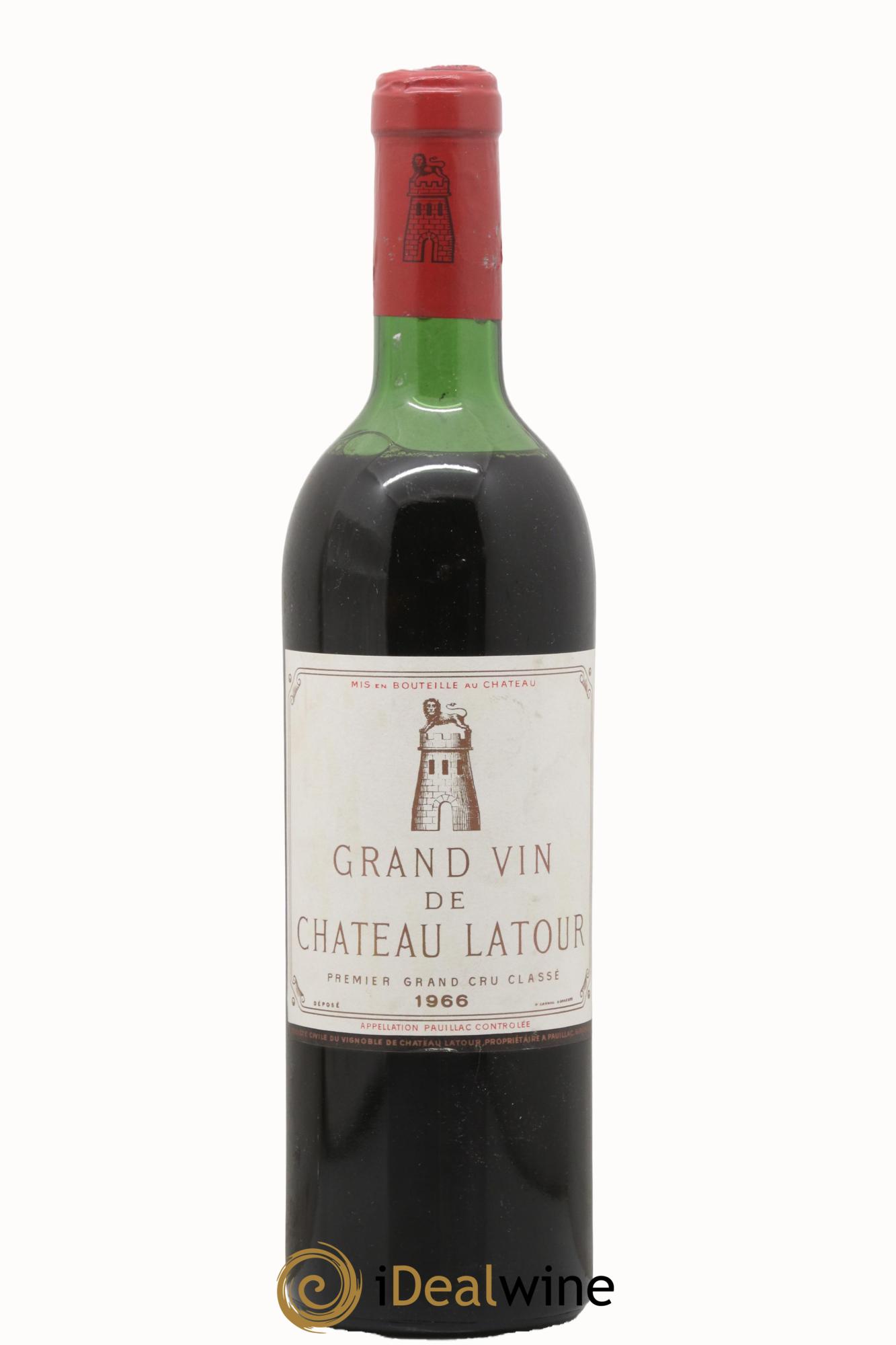 Château Latour 1er Grand Cru Classé 1966 - Lot de 1 bouteille - 0