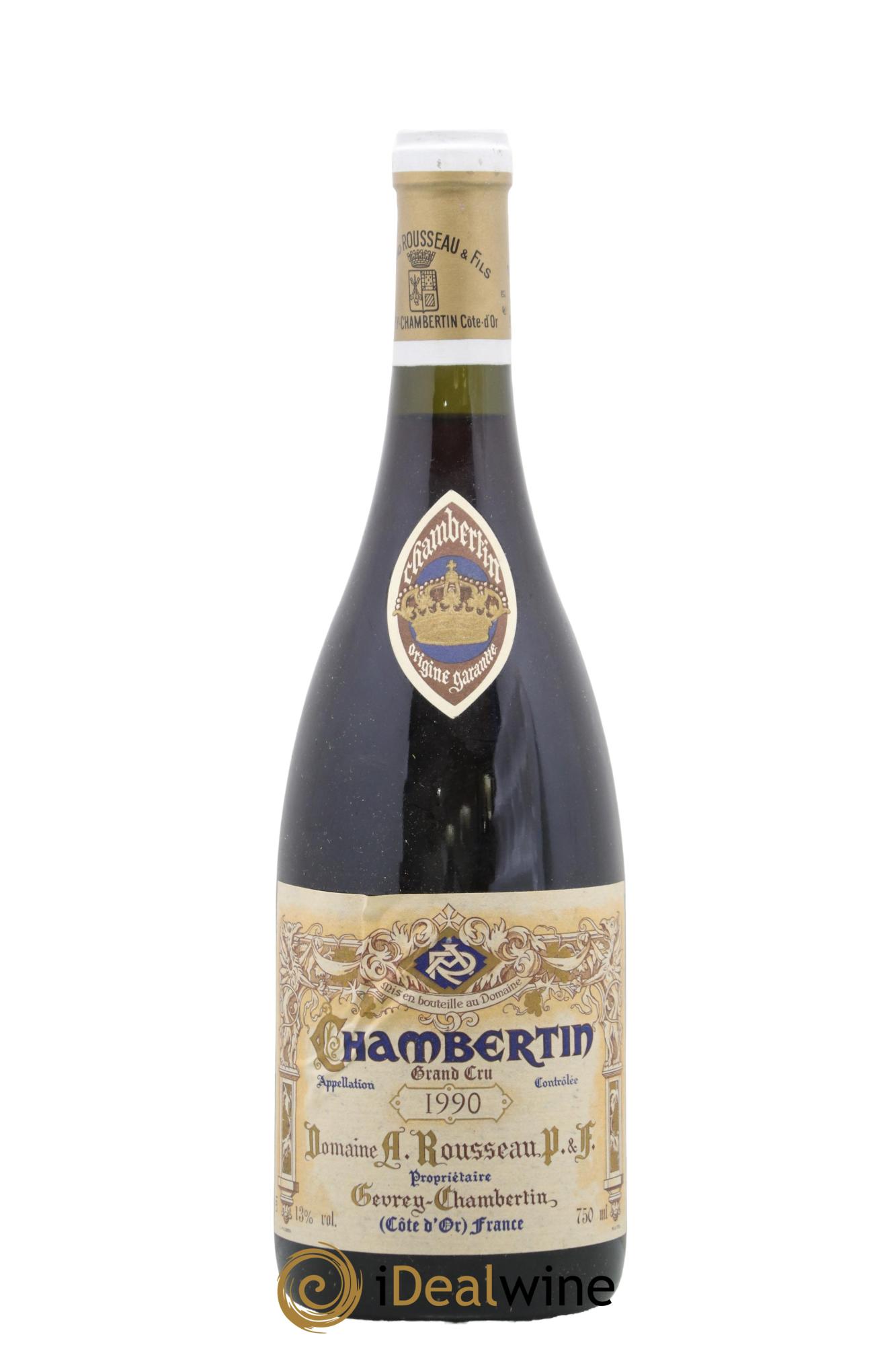 Chambertin Grand Cru Armand Rousseau (Domaine) 1990 - Lot de 1 bouteille - 0