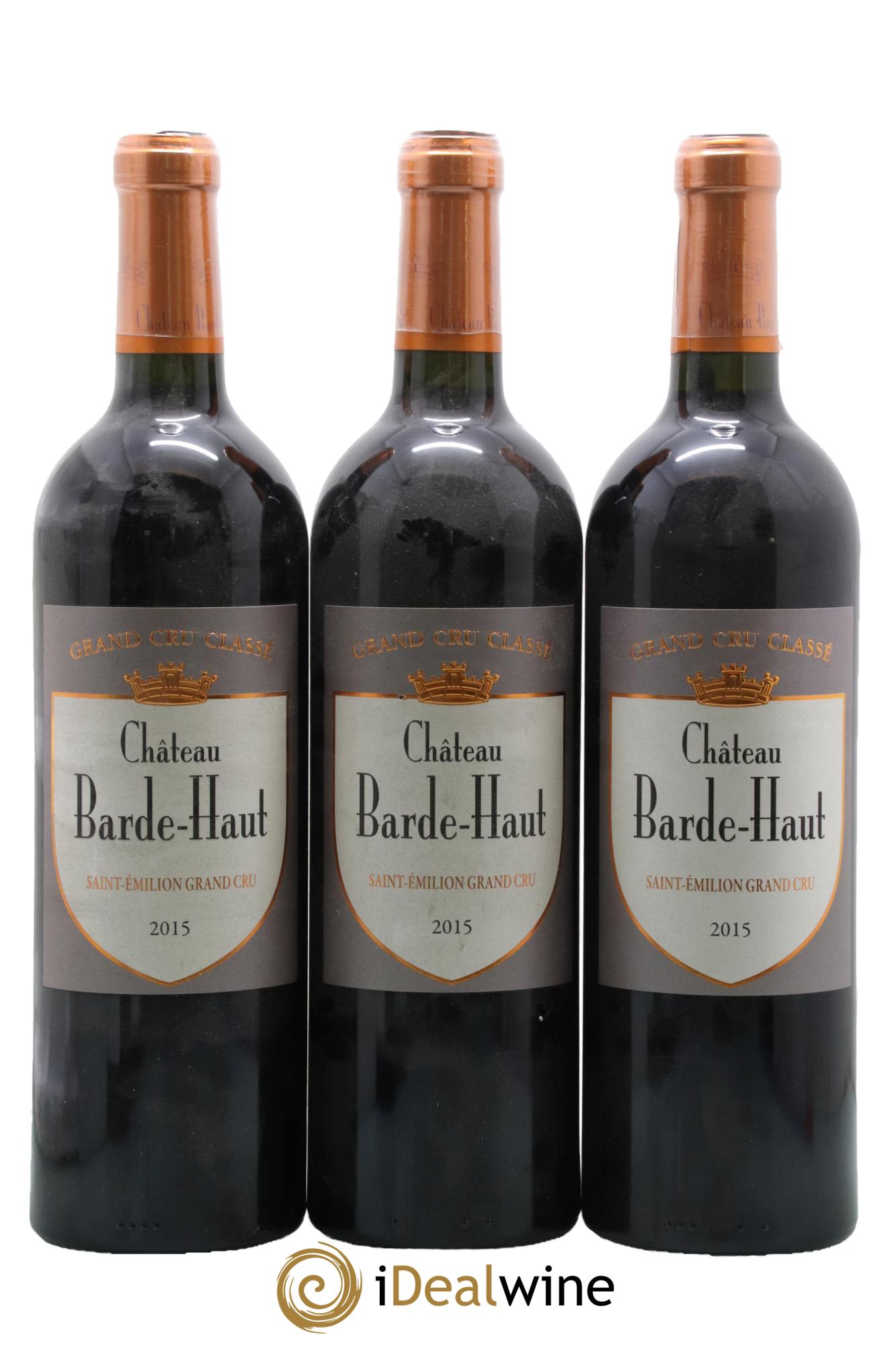 Château Barde Haut Grand Cru Classé 2015 - Posten von 3 Flaschen - 0