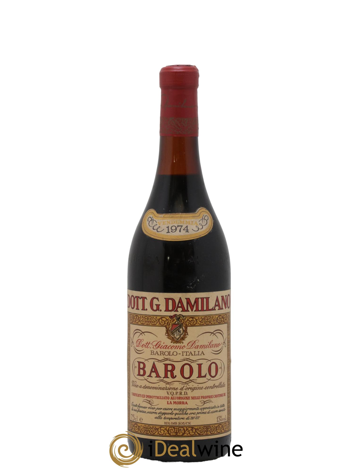 Barolo Barolo Dott G Damilano 1974 - Posten von 1 Flasche - 0