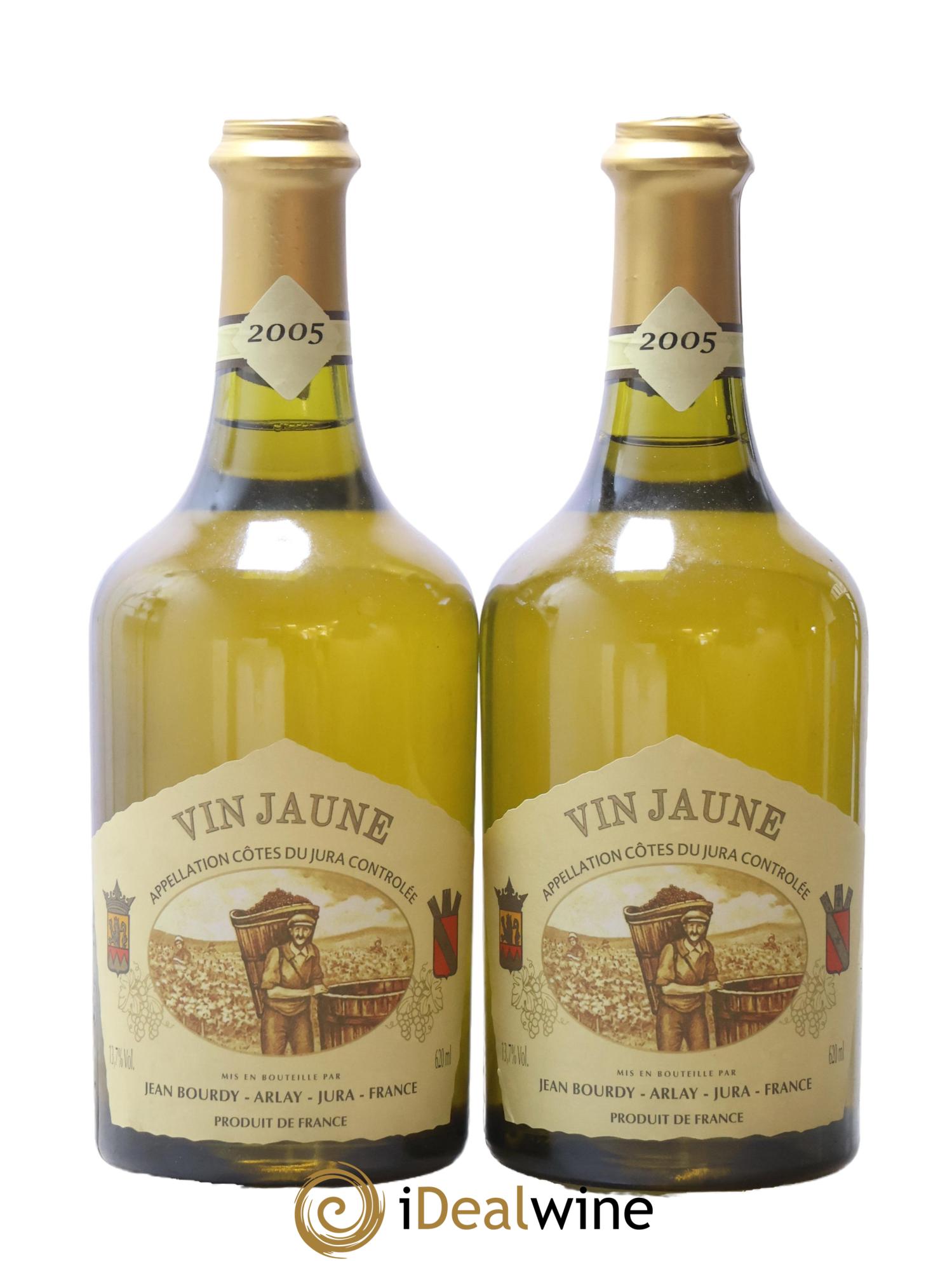 Côtes du Jura Vin Jaune Jean Bourdy 2005 - Lot de 2 clavelins - 0