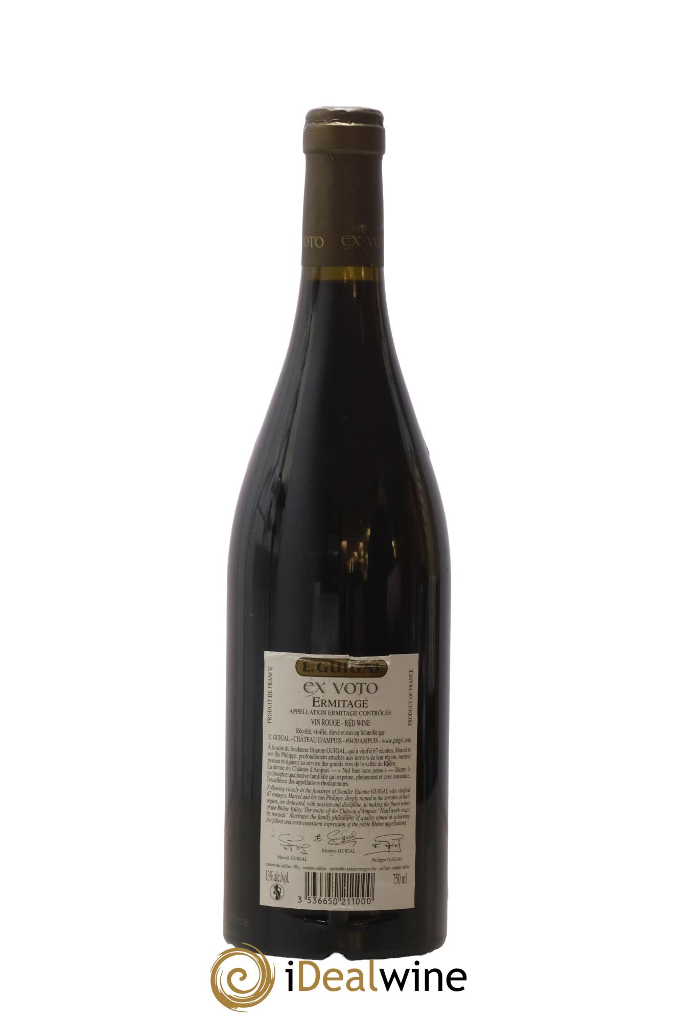 Ermitage Ex Voto Guigal 2005 - Lotto di 1 bottiglia - 1