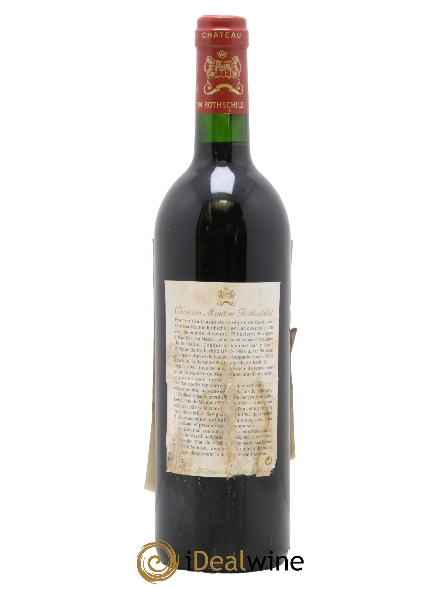Château Mouton Rothschild 1er Grand Cru Classé 1999 - Lot of 1 bottle - 1