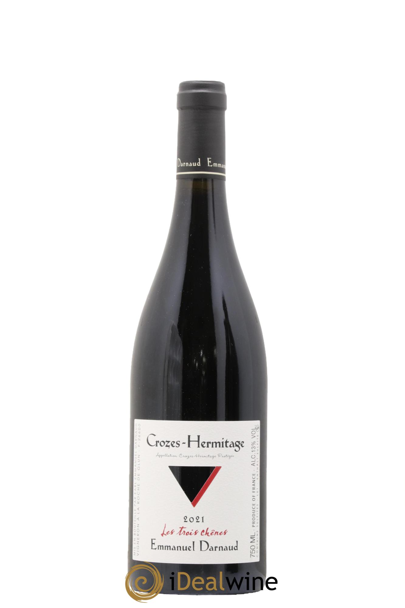 Crozes-Hermitage Les Trois Chênes Emmanuel Darnaud 2021 - Lot de 1 bouteille - 0
