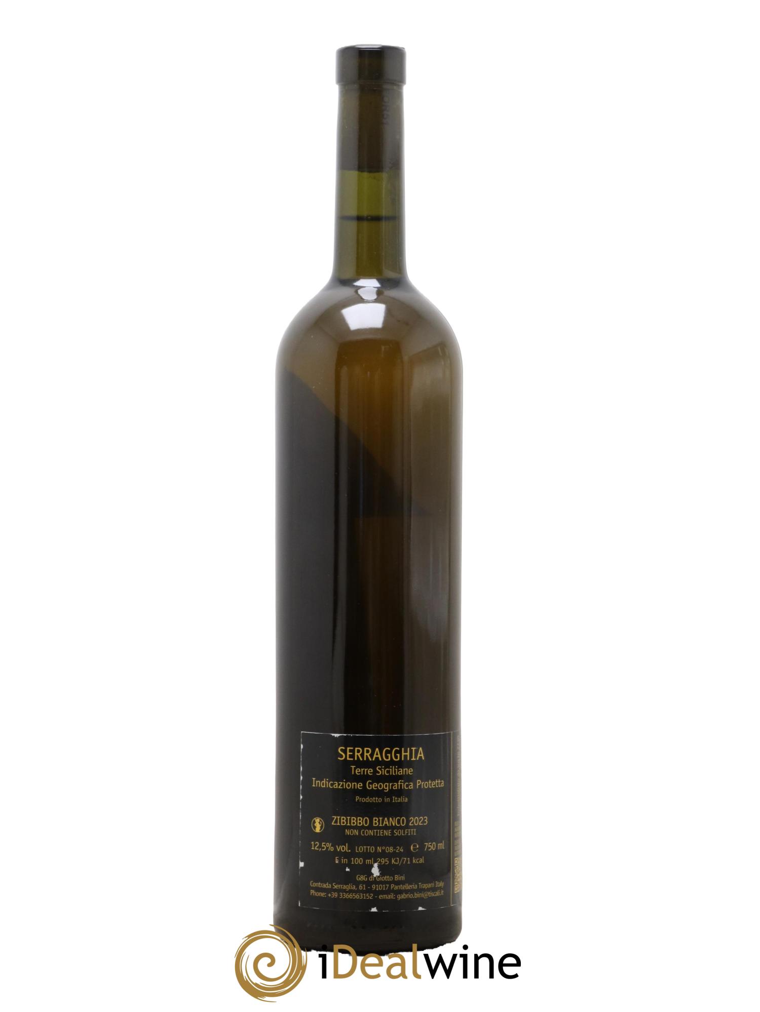 IGP Sicile Zibibbo Azienda Serragghia 2023 - Lot de 1 bouteille - 1