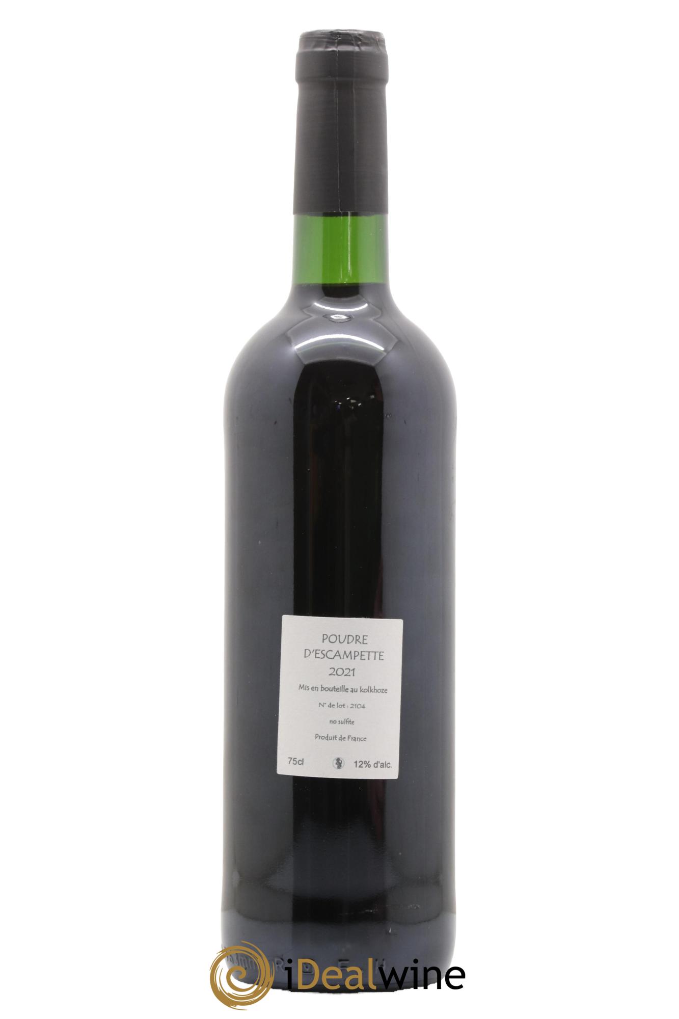 Vin de France Poudre d'Escampette Les Vins du Cabanon - Alain Castex 2021 - Lot de 1 bouteille - 1