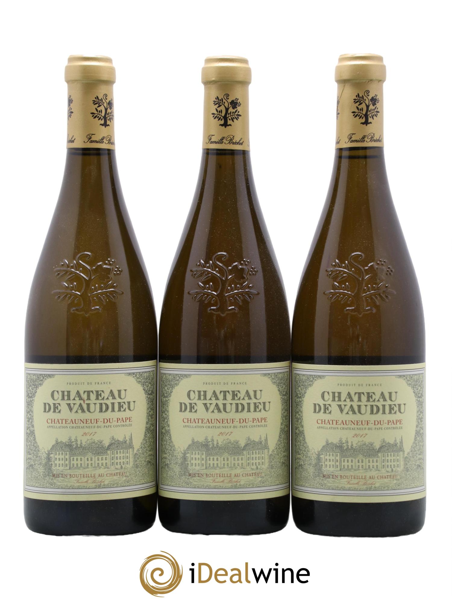 Châteauneuf-du-Pape Chateau De Vaudieu 2017 - Lot de 3 bouteilles - 0
