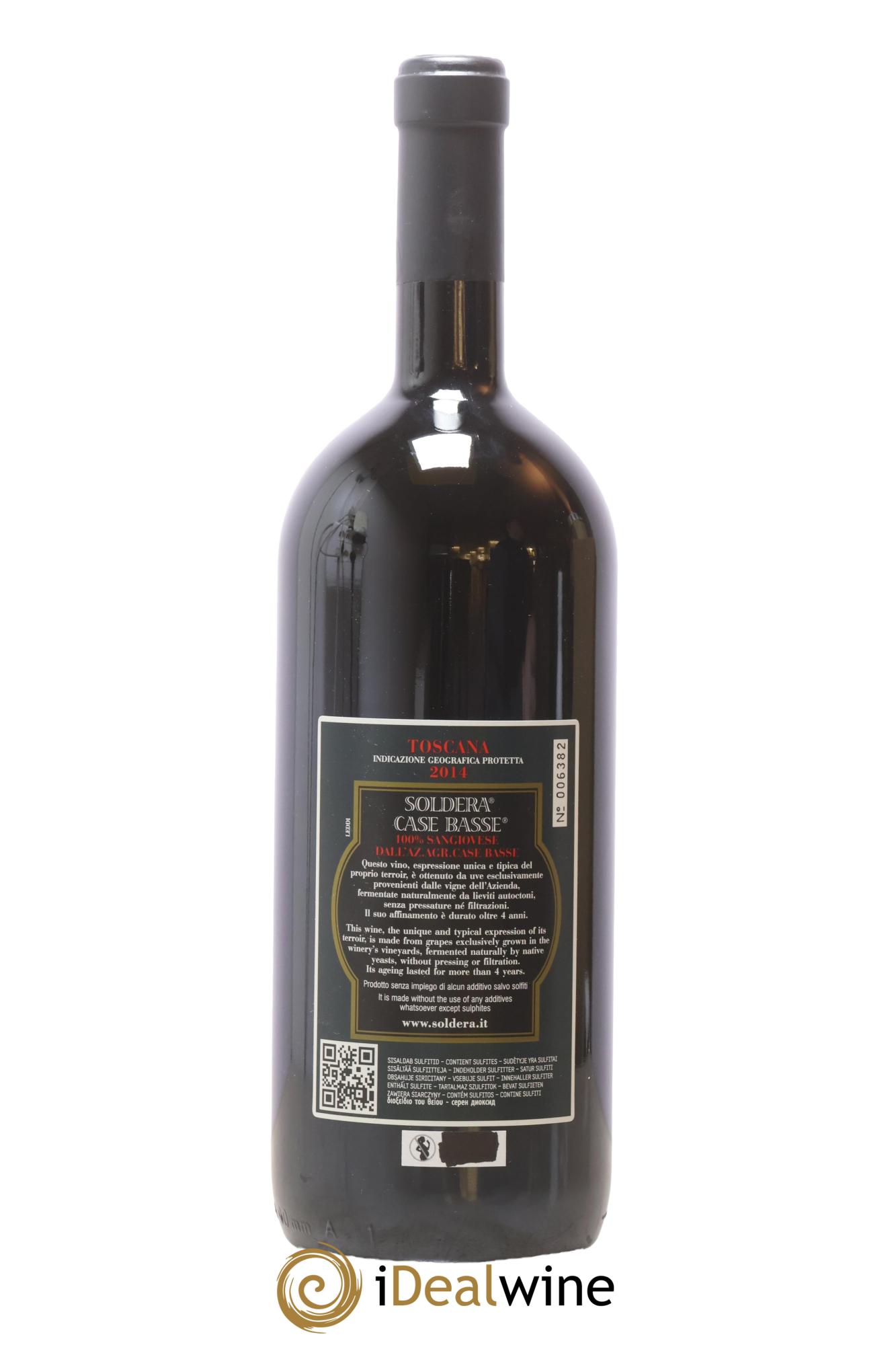 Toscana IGT Soldera Case Basse - Gianfranco Soldera 2014 - Posten von 1 Magnum - 1