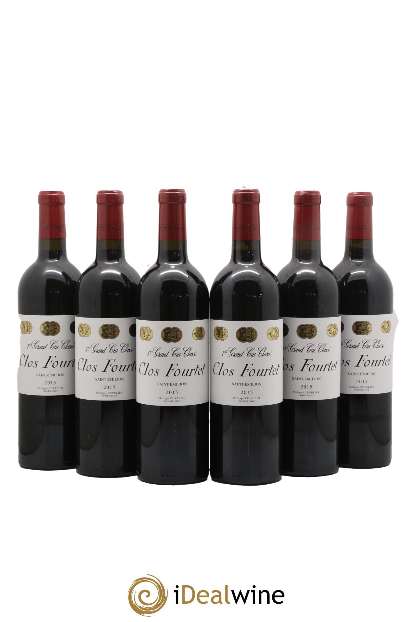 Clos Fourtet 1er Grand Cru Classé B 2015 - Lot de 6 bouteilles - 0
