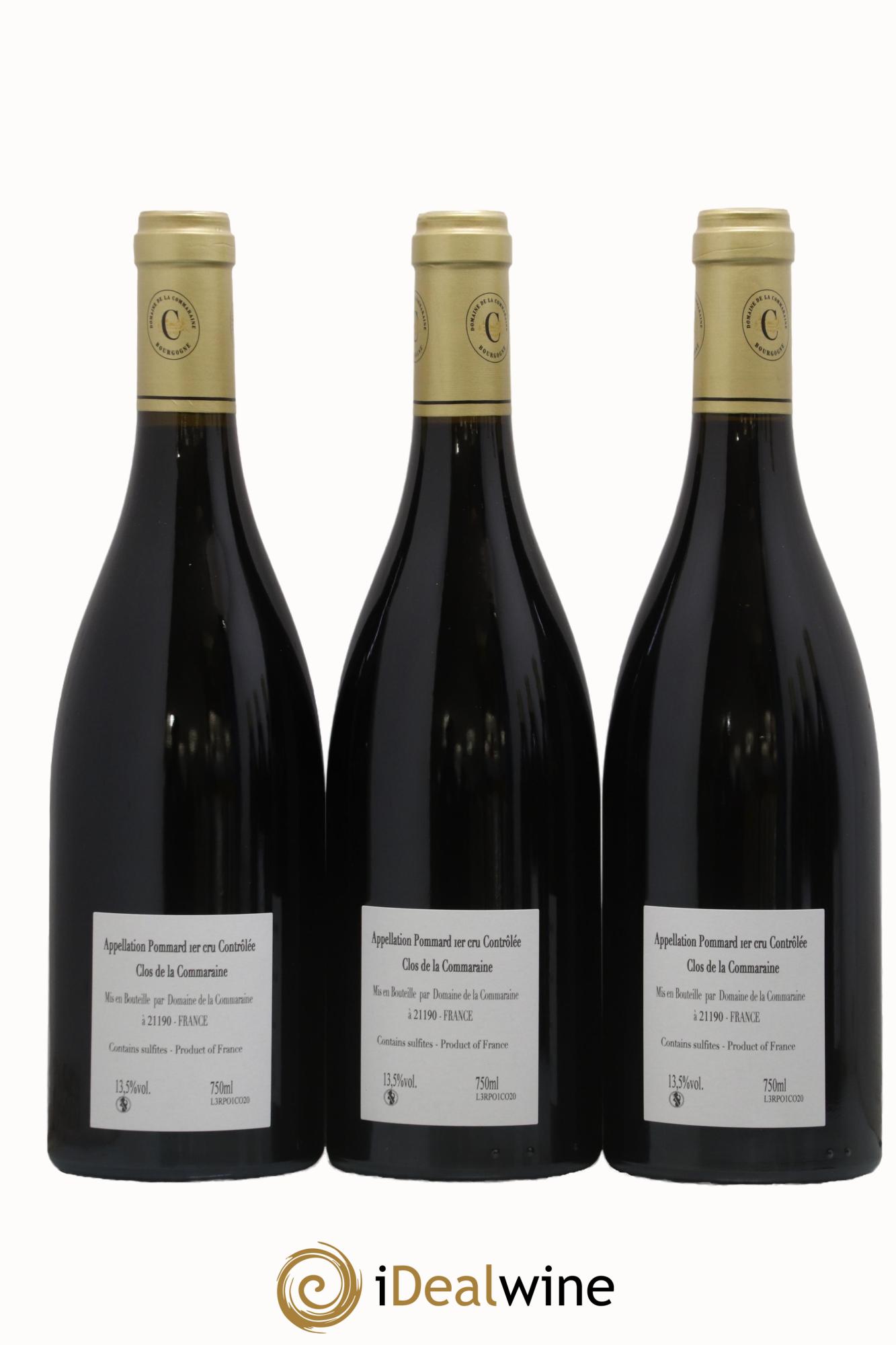 Pommard 1er Cru Clos de la Commaraine Domaine de la Commaraine 2020 - Lot de 3 bouteilles - 1