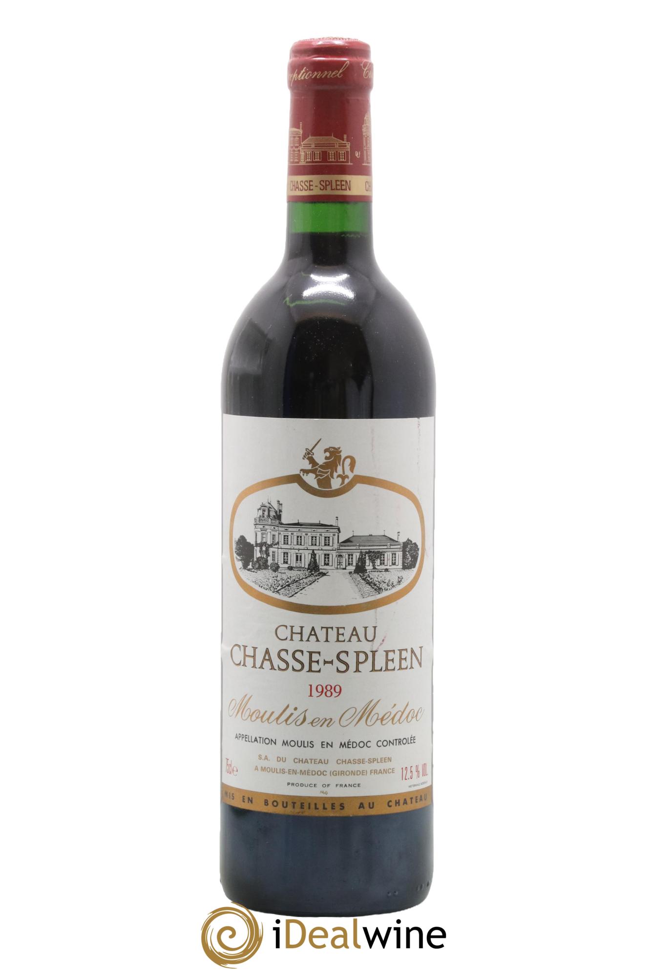 Château Chasse Spleen 1989 - Lot de 1 bouteille - 0