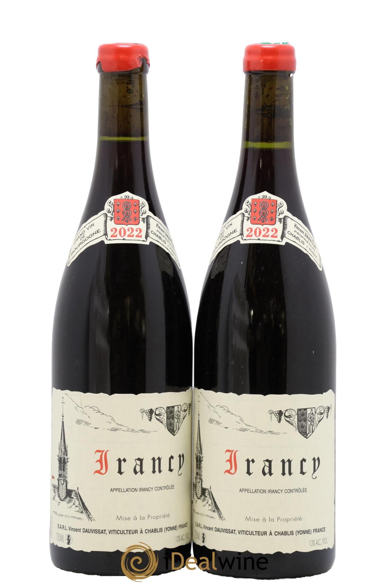 Irancy Vincent Dauvissat (Domaine) 2022 - Lot de 2 bouteilles - 0