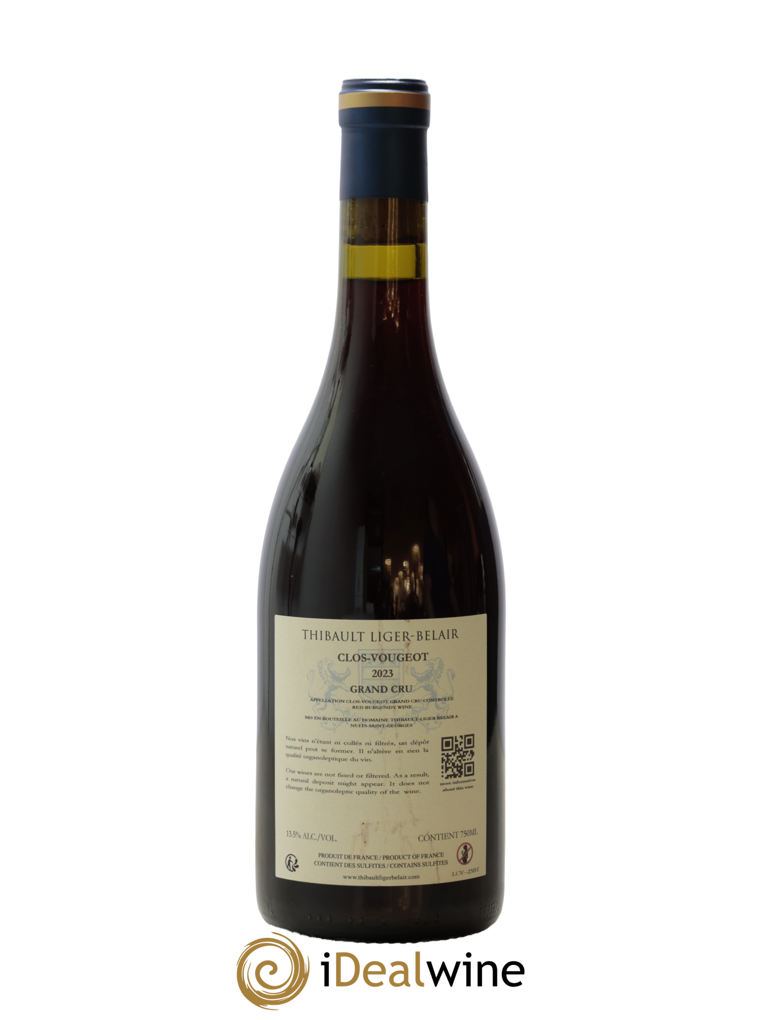 Clos de Vougeot Grand Cru Thibault Liger-Belair 2023 - Lot de 1 bouteille - 1