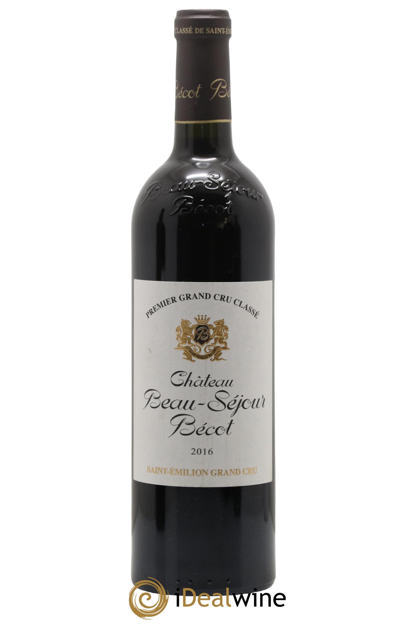 Château Beau-Séjour Bécot 1er Grand Cru Classé B 2016 - Lot de 1 bouteille - 0