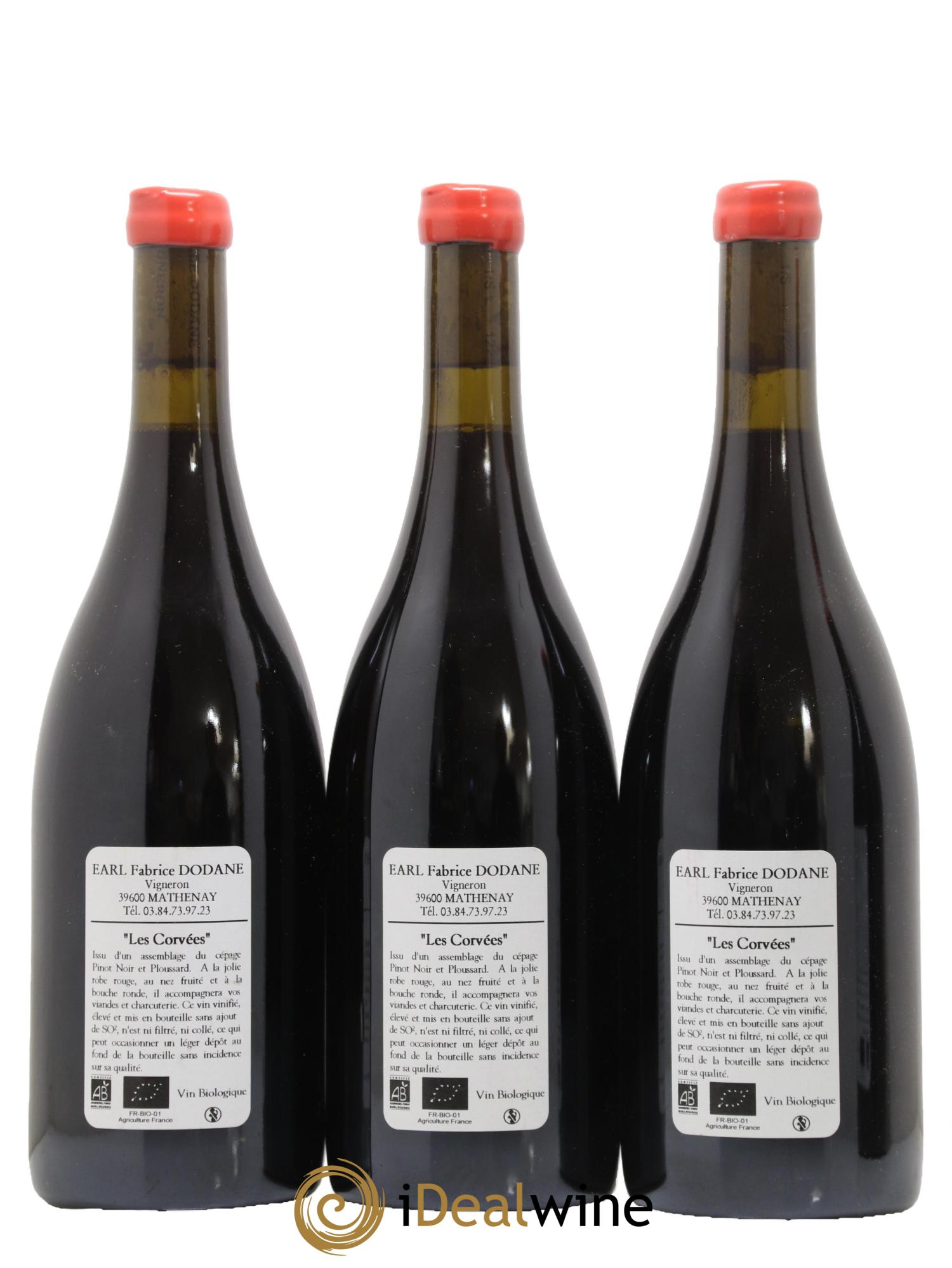 Arbois Les Corvées Saint-Pierre (Domaine) Fabrice Dodane 2020 - Lot de 3 bouteilles - 1