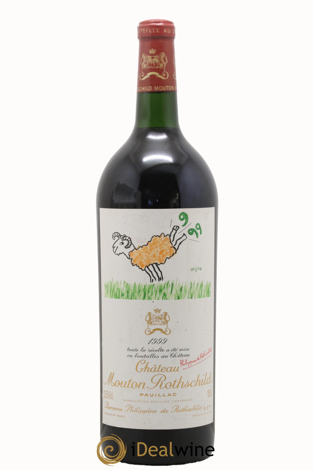 Château Mouton Rothschild 1er Grand Cru Classé 1999 - Lot de 1 magnum - 0