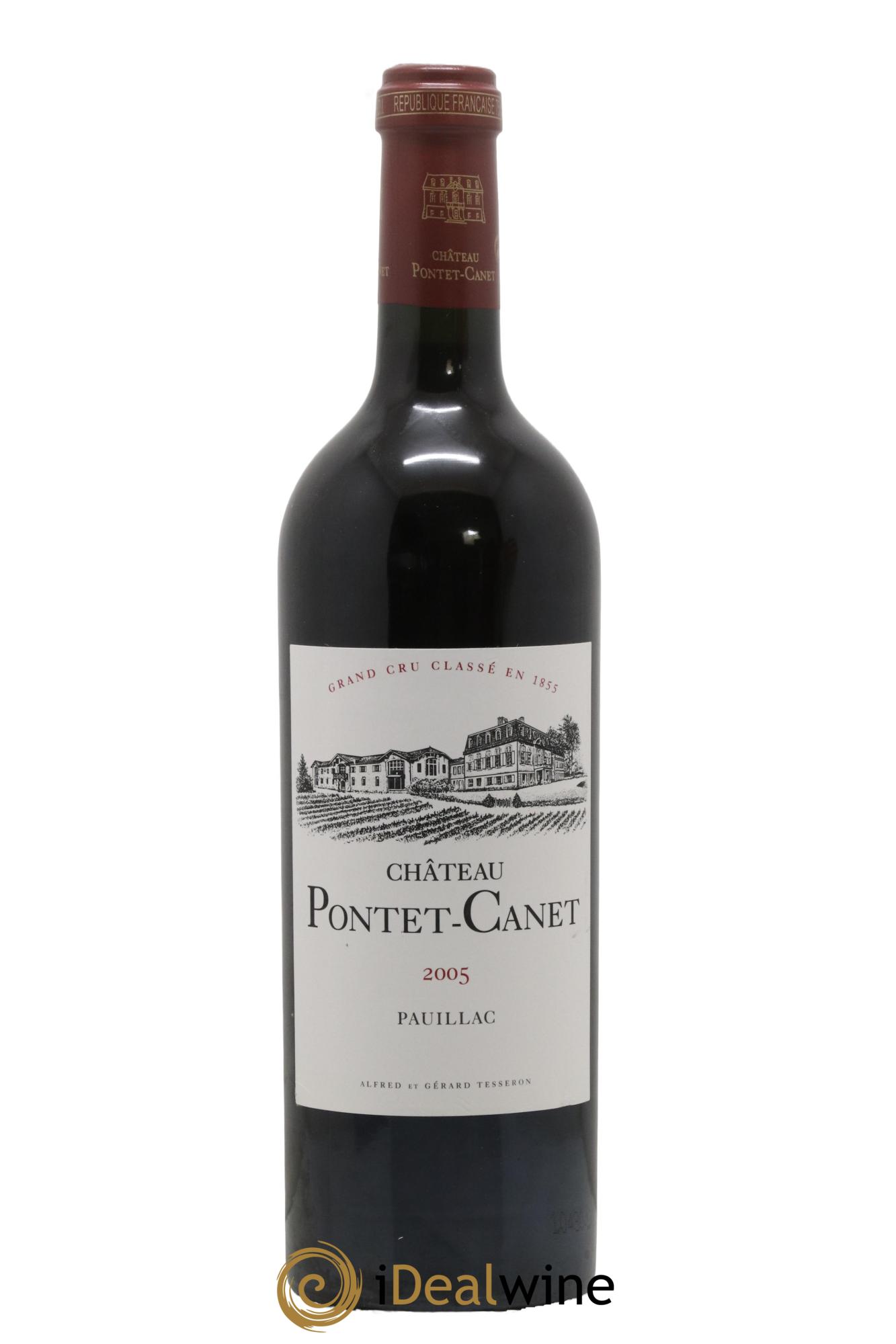 Château Pontet Canet 5ème Grand Cru Classé 2005 - Lot de 1 bouteille - 0