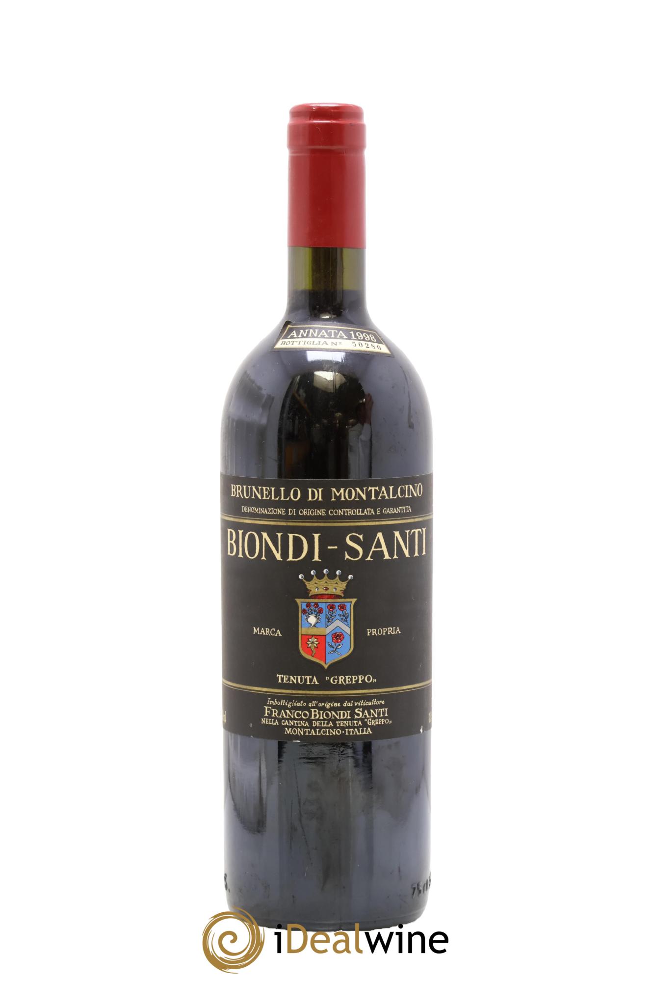 Brunello di Montalcino DOCG Biondi-Santi Tenuta Greppo 1998 - Posten von 1 Flasche - 0