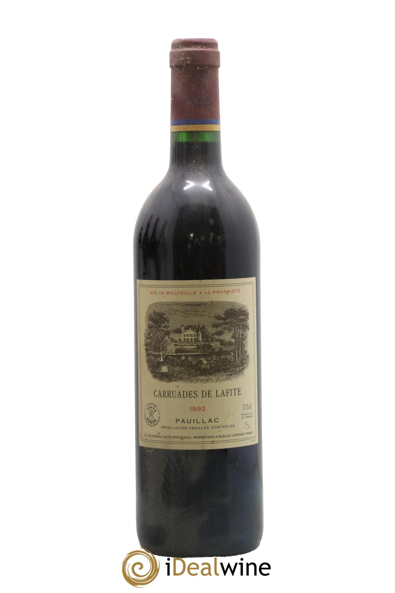 Carruades de Lafite Rothschild Second Vin 1992 - Lot de 1 bouteille - 0