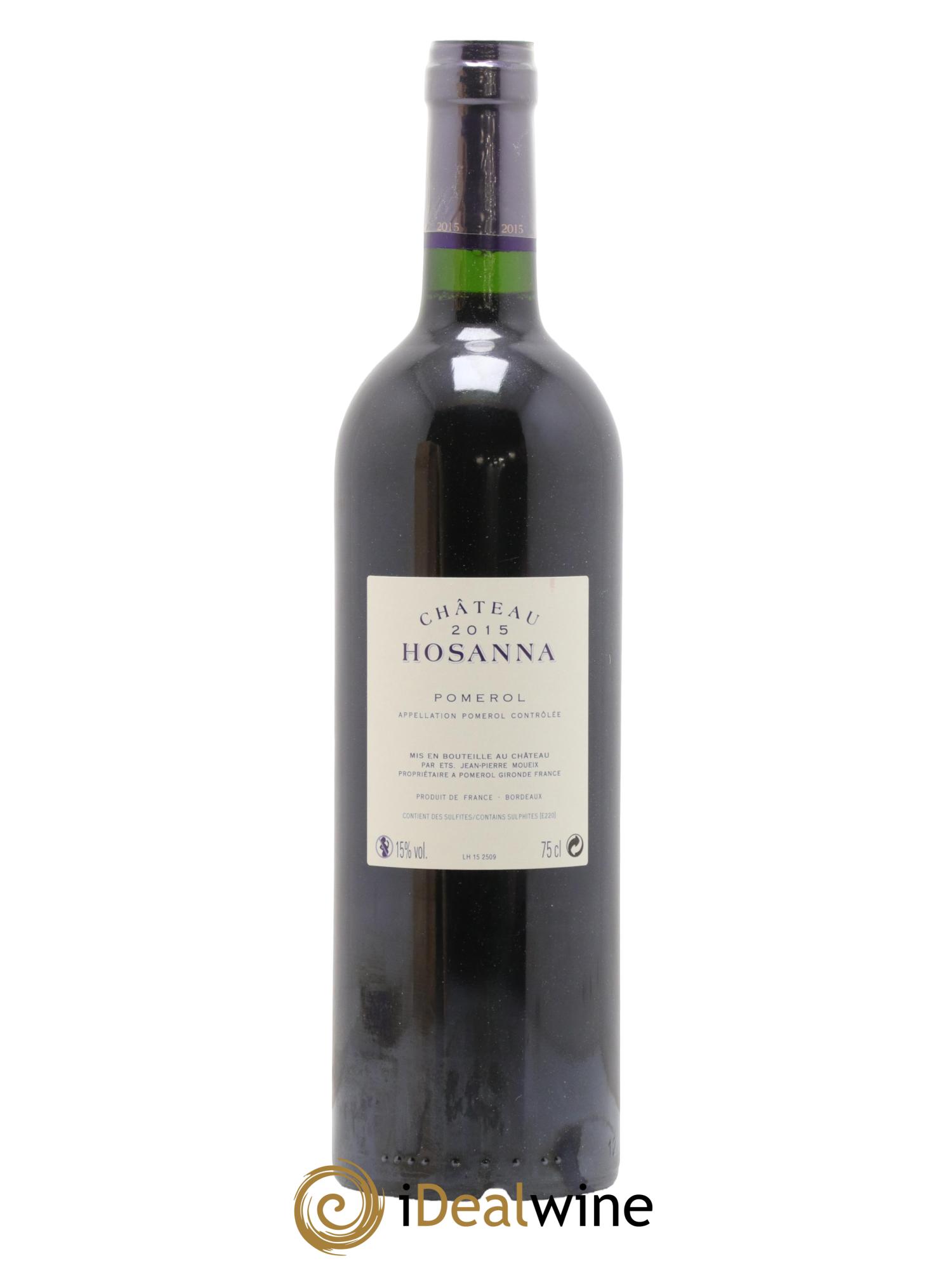 Château Hosanna 2015 - Lot de 1 bouteille - 2