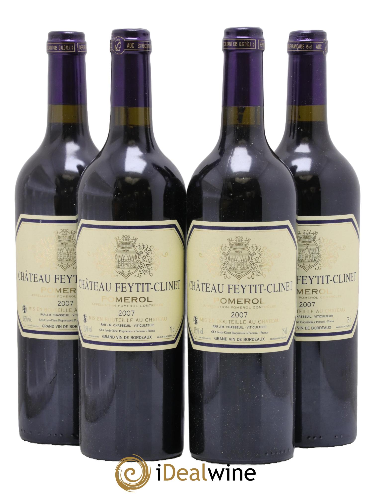 Château Feytit-Clinet 2007 - Posten von 4 Flaschen - 0