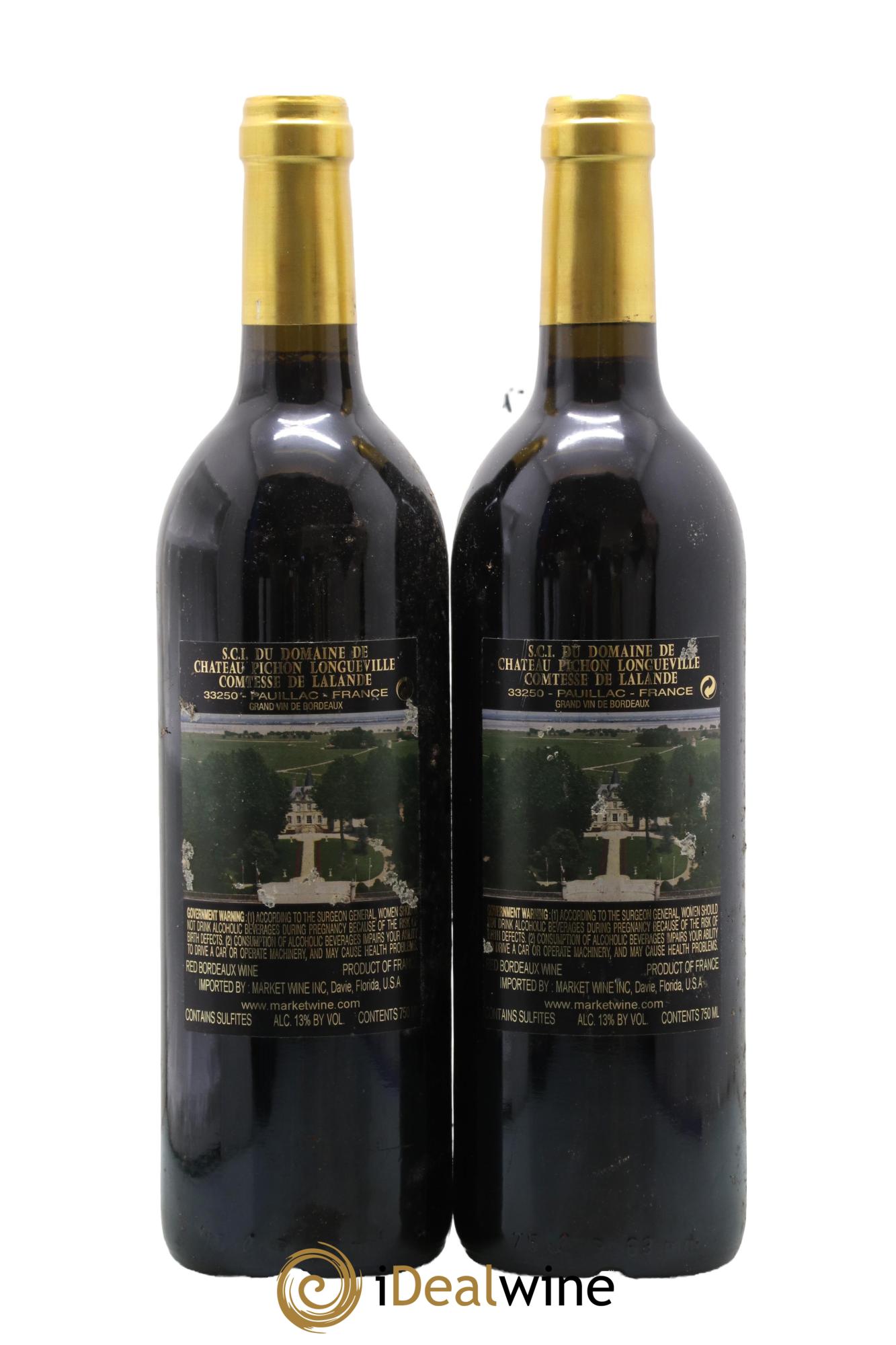 Château Pichon Longueville Comtesse de Lalande 2ème Grand Cru Classé 2005 - Lotto di 2 bottiglie - 1