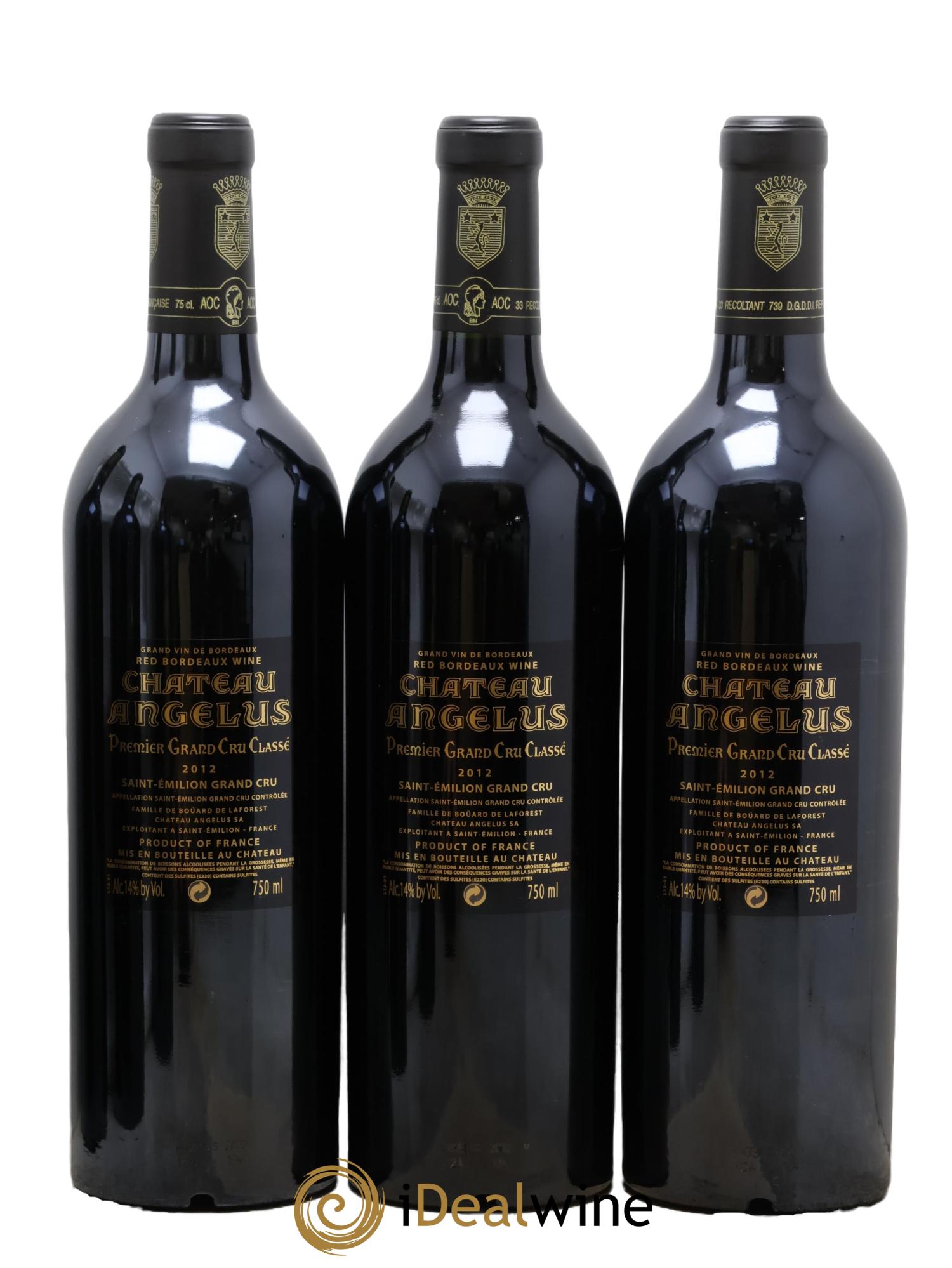 Château Angélus 1er Grand Cru Classé A 2012 - Lot of 6 bottles - 3
