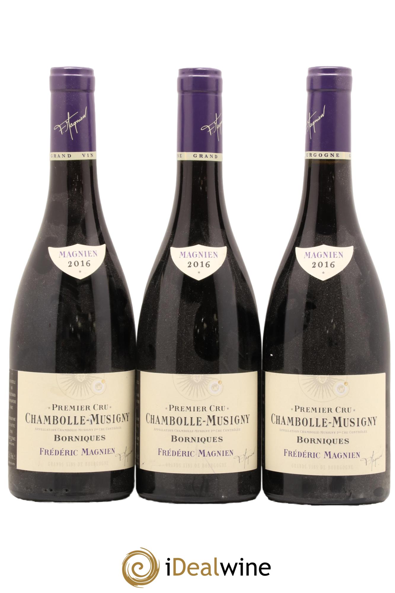 Chambolle-Musigny 1er Cru Les Borniques Frédéric Magnien 2016 - Lotto di 3 bottiglie - 0