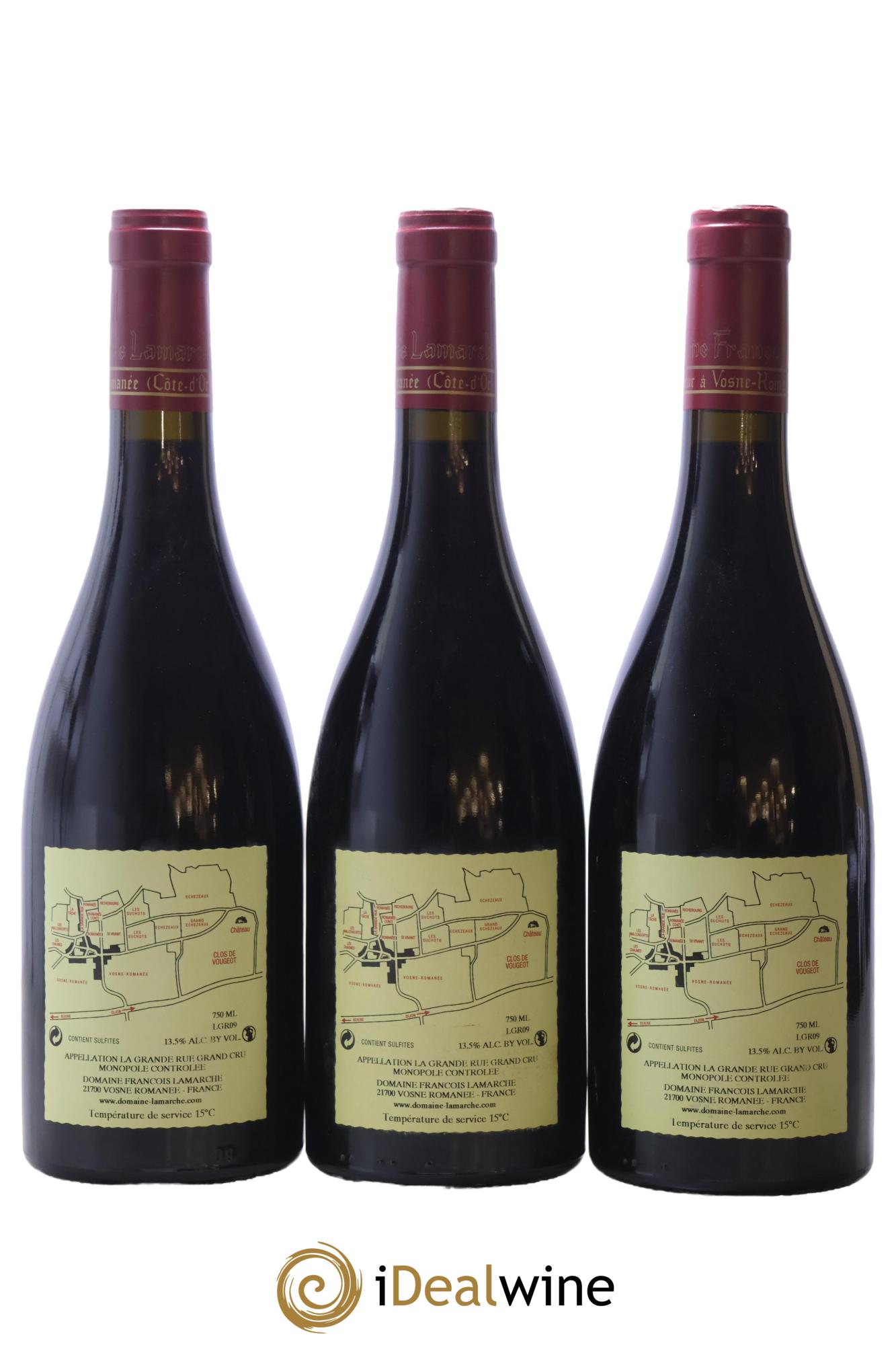 La Grande Rue Grand Cru Lamarche (Domaine) 2009 - Lotto di 3 bottiglie - 1