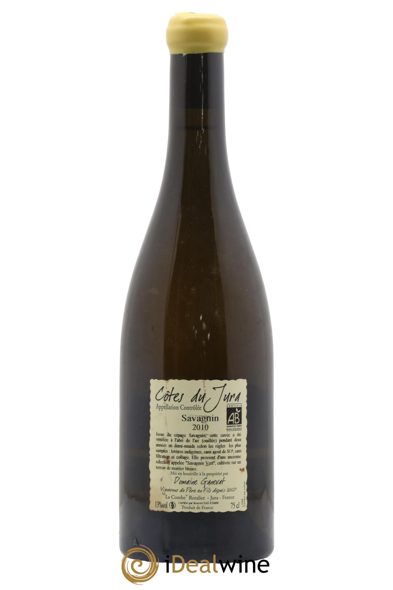 Côtes du Jura Les Chalasses Marnes Bleues Jean-François Ganevat (Domaine) 2010 - Lot of 1 bottle - 1