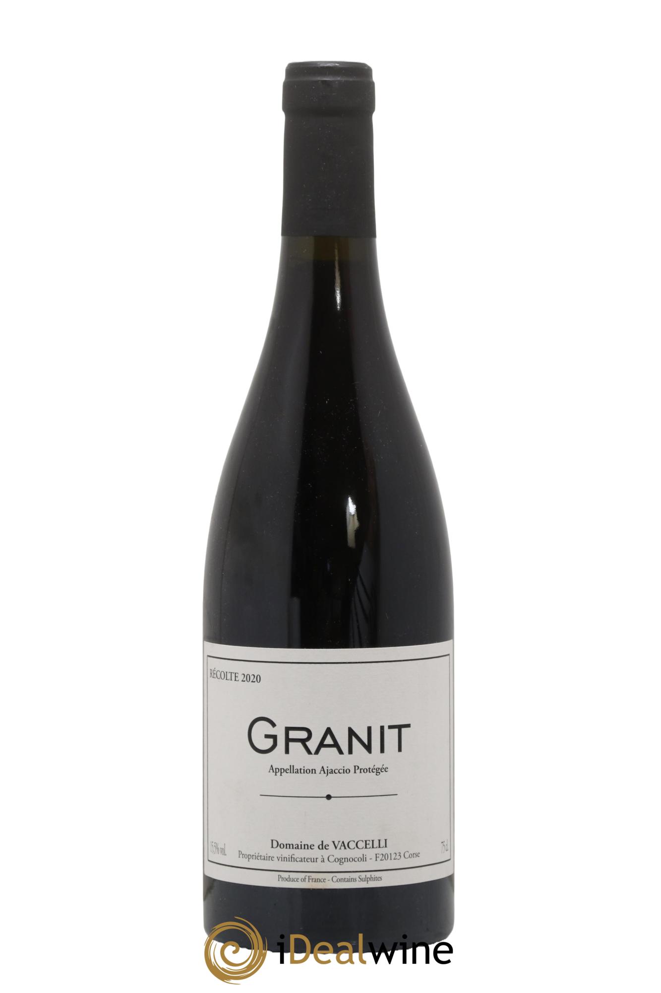 Ajaccio Granit Vaccelli 2020 - Lot de 1 bouteille - 0