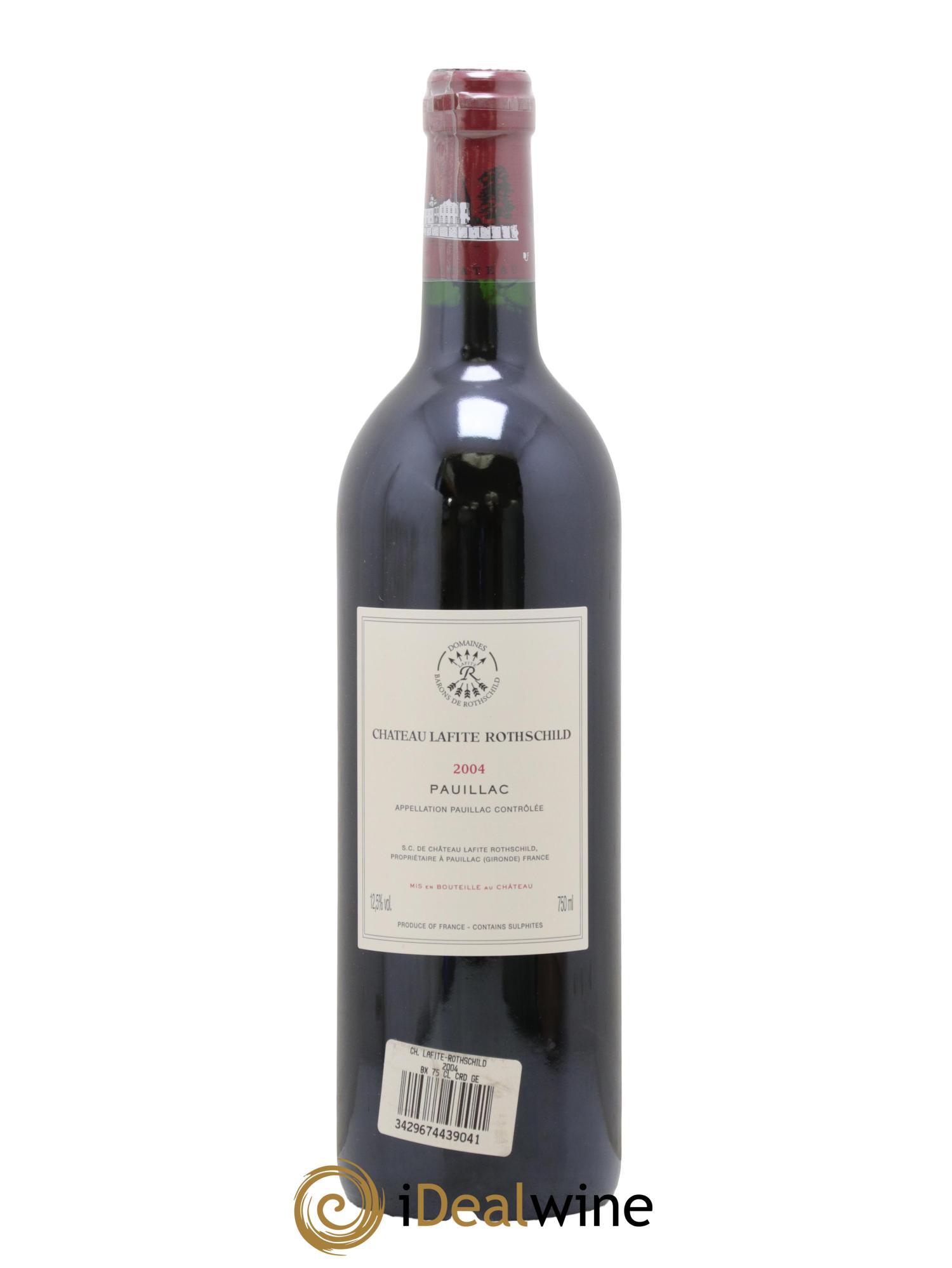 Château Lafite Rothschild 1er Grand Cru Classé 2004 - Lot de 1 bouteille - 1