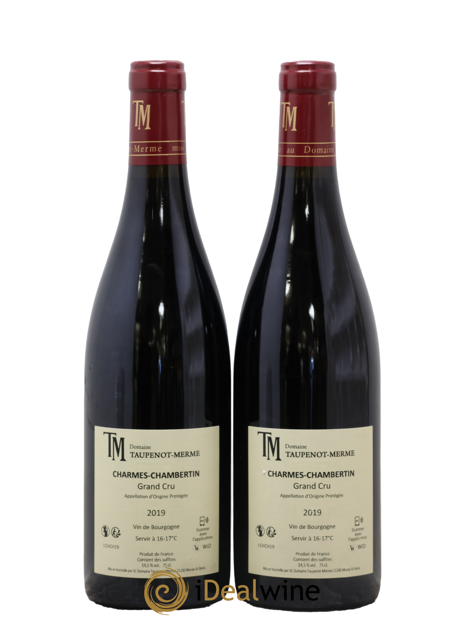 Charmes-Chambertin Grand Cru Taupenot-Merme 2019 - Lot de 2 bouteilles - 1