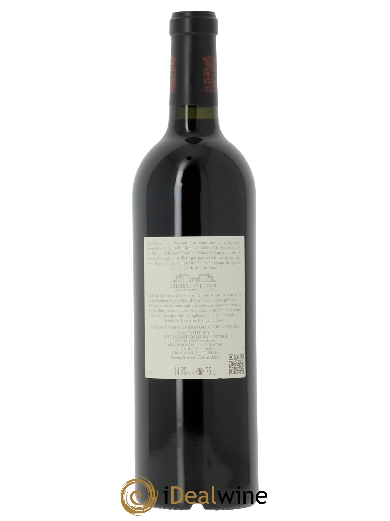 Château de Ferrand Grand Cru Classé (CBO à partir de 6 bts) 2023 - Lot de 1 bouteille - 1