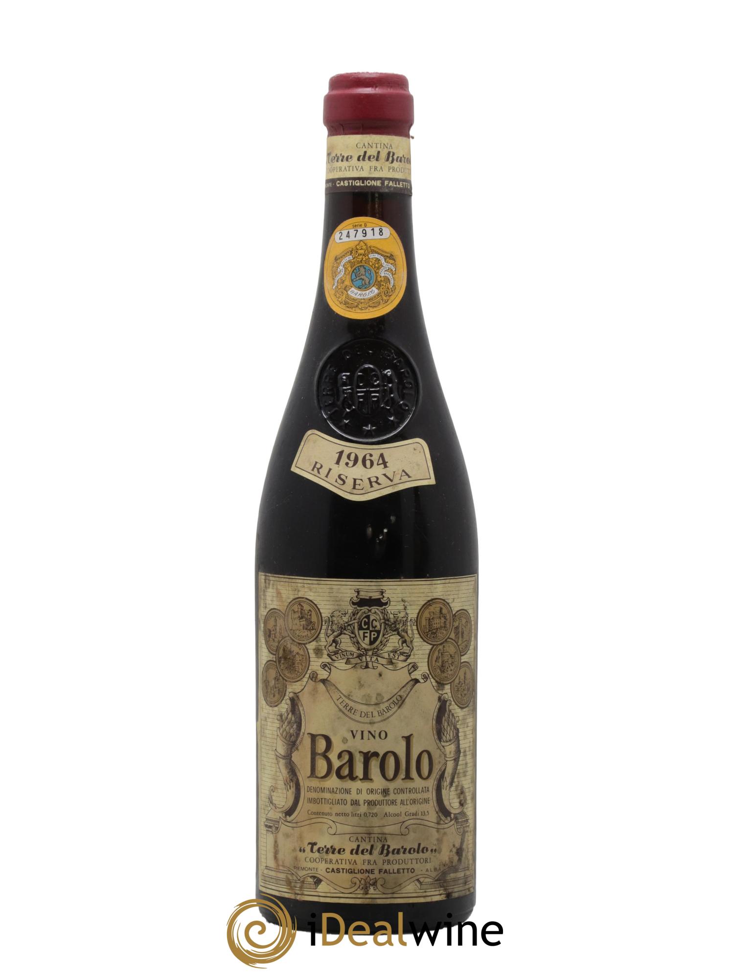 Barolo Riserva Speciale Terre Del Barolo 1964 - Lot de 1 bouteille - 0