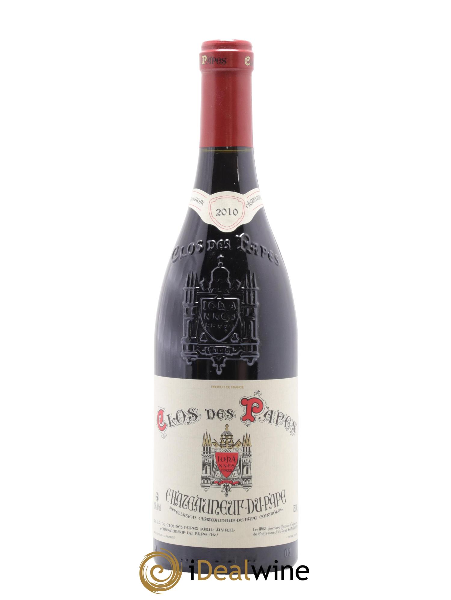 Châteauneuf-du-Pape Clos des Papes - Paul Avril 2010 - Lot de 1 bouteille - 0