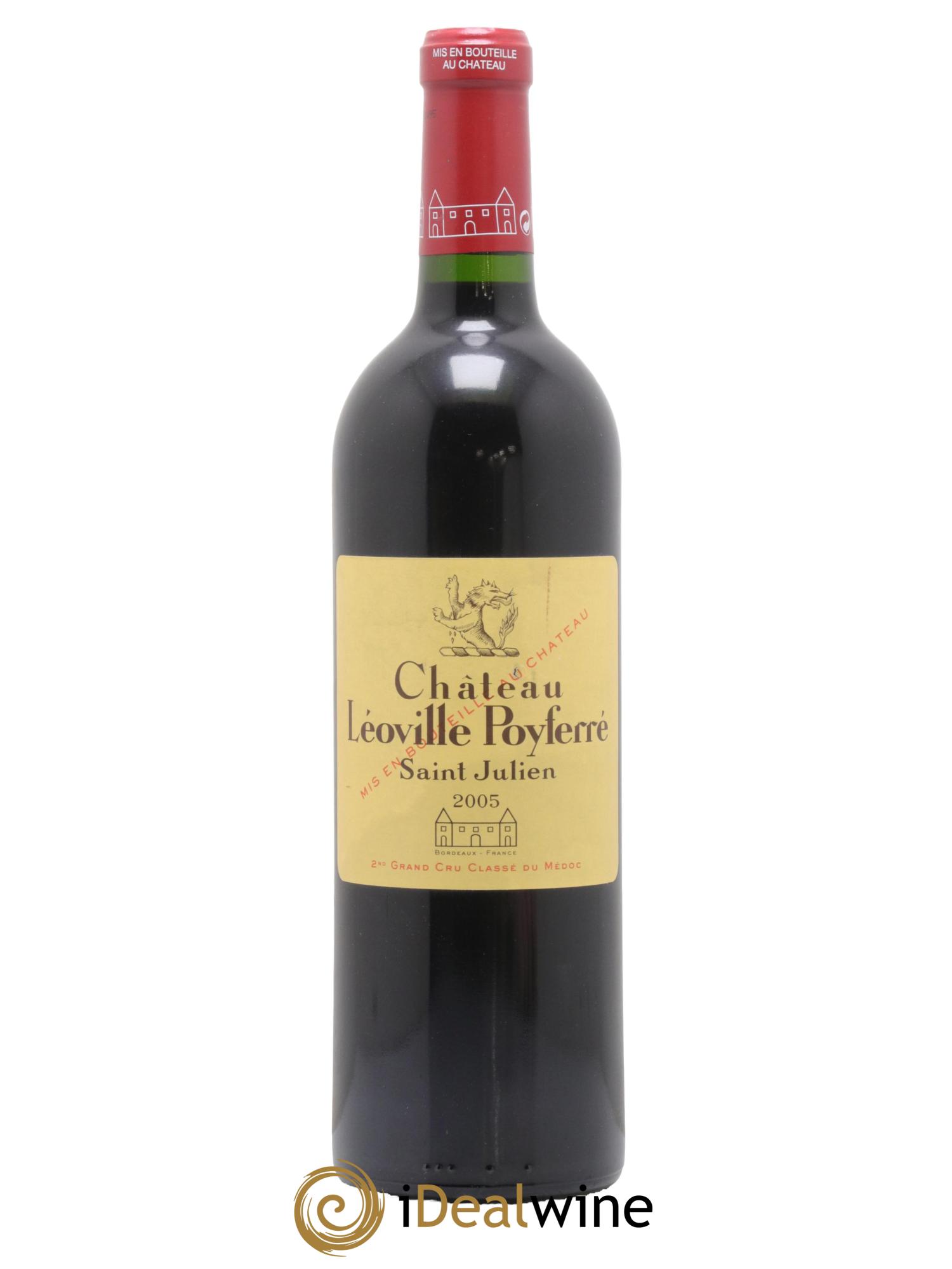 Château Léoville Poyferré 2ème Grand Cru Classé 2005 - Lot de 1 bouteille - 0