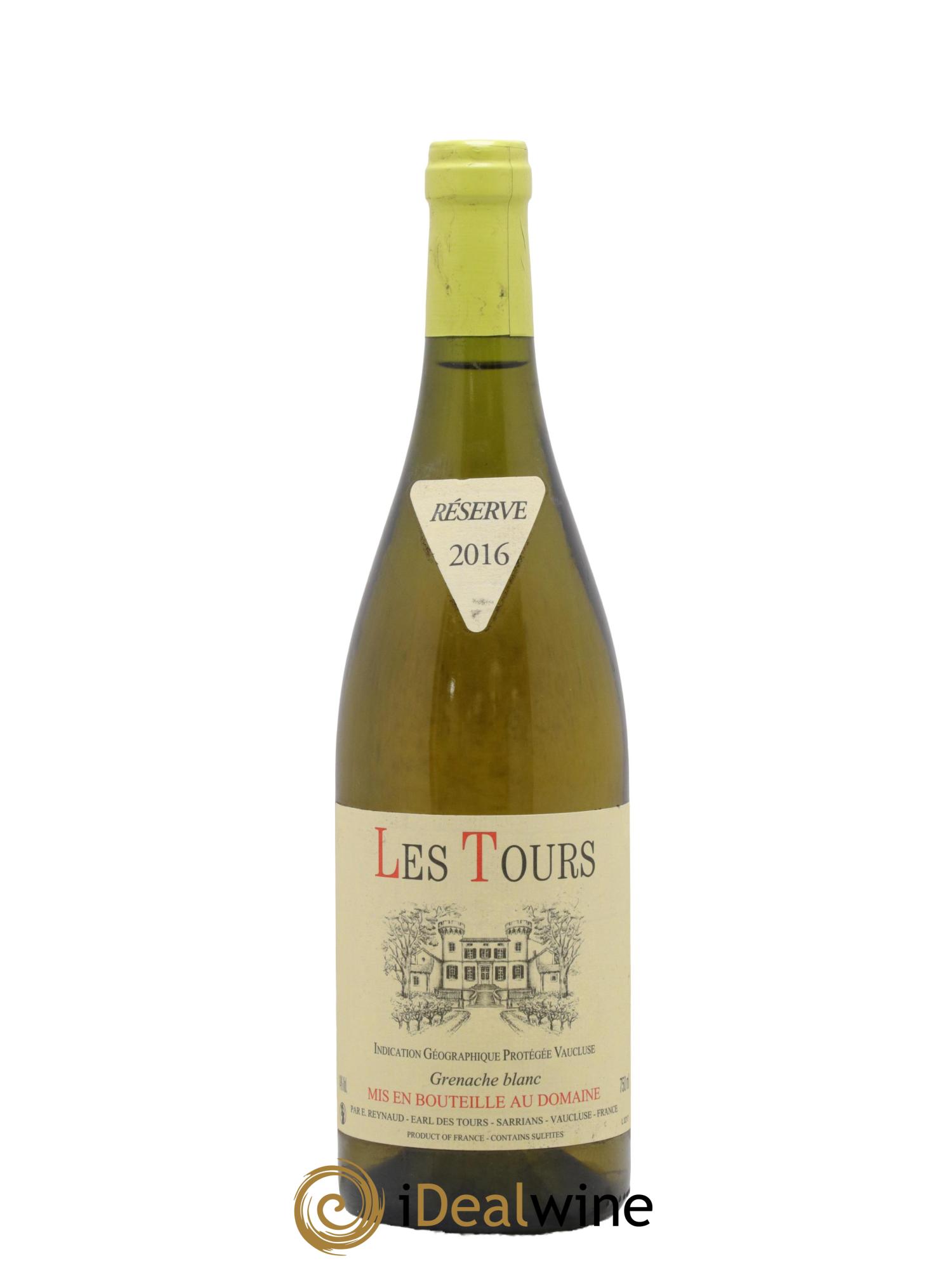 IGP Vaucluse (Vin de Pays de Vaucluse) Les Tours Grenache Blanc Emmanuel Reynaud 2015 - Lot of 1 bottle - 0