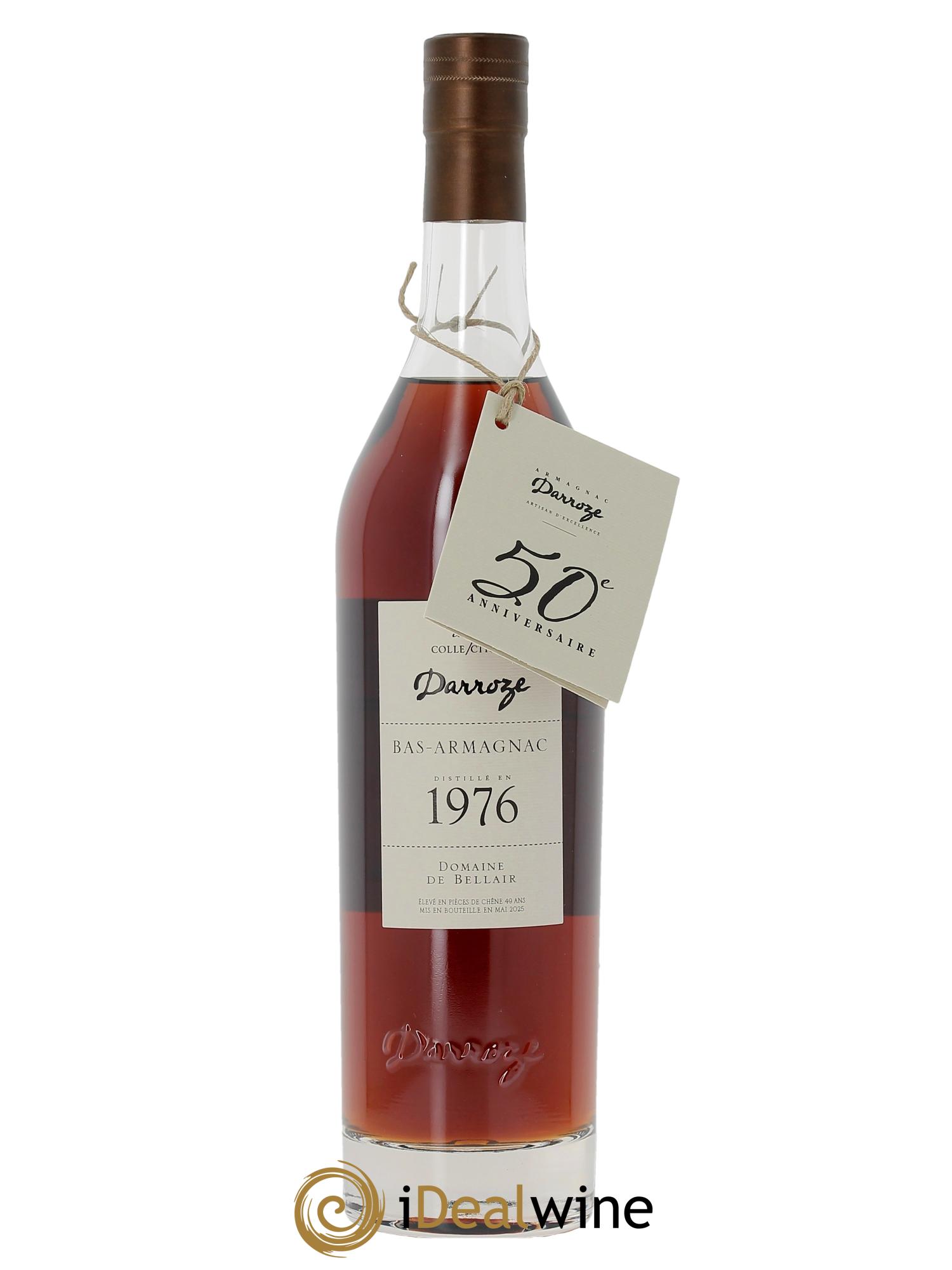 Bas-Armagnac Domaine de Bellair (45°) Darroze  1976 - Posten von 1 Flasche - 1