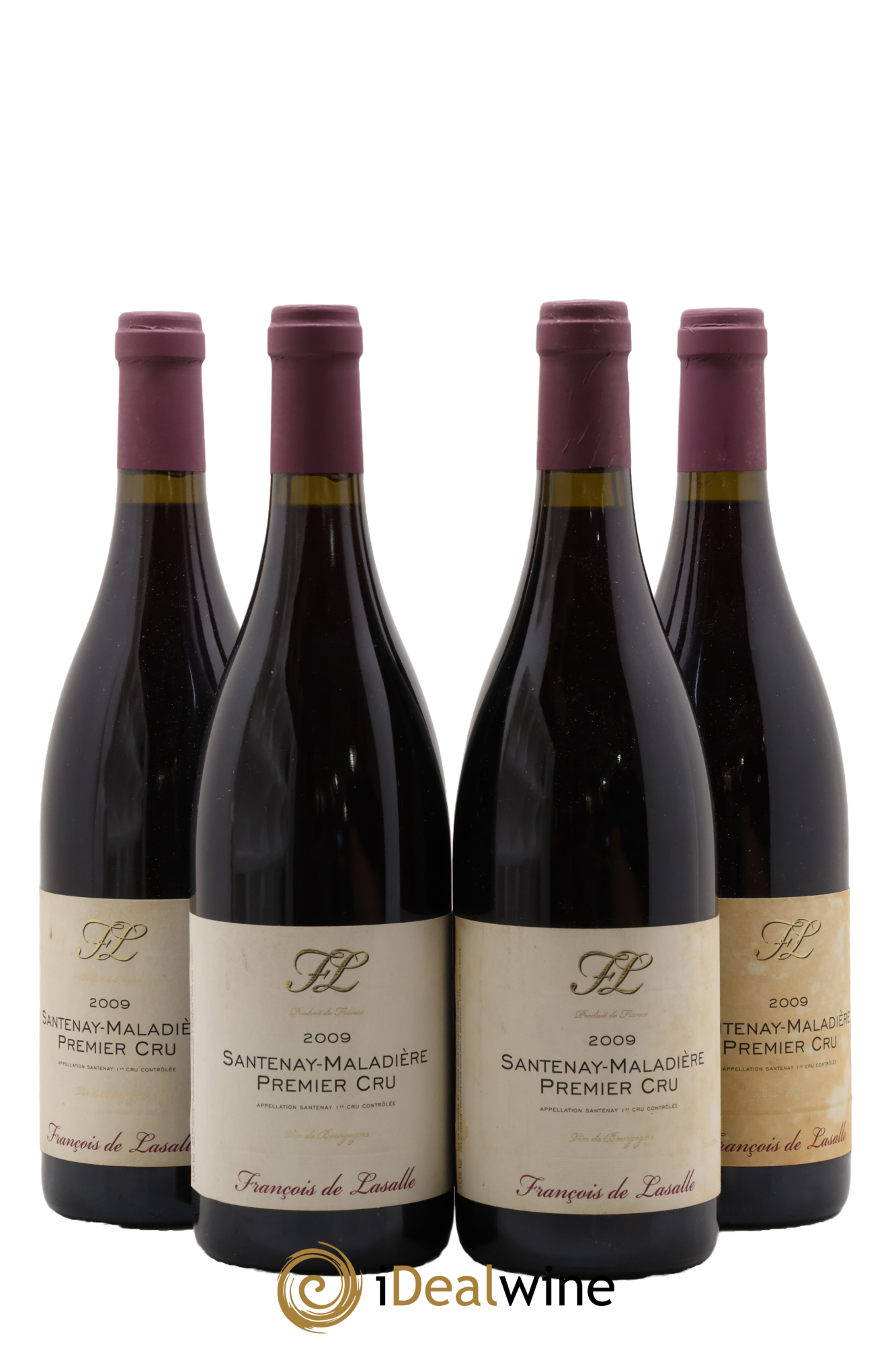 Santenay 1er Cru Maladière François de Lasalle 2009 - Lot de 4 bouteilles - 0