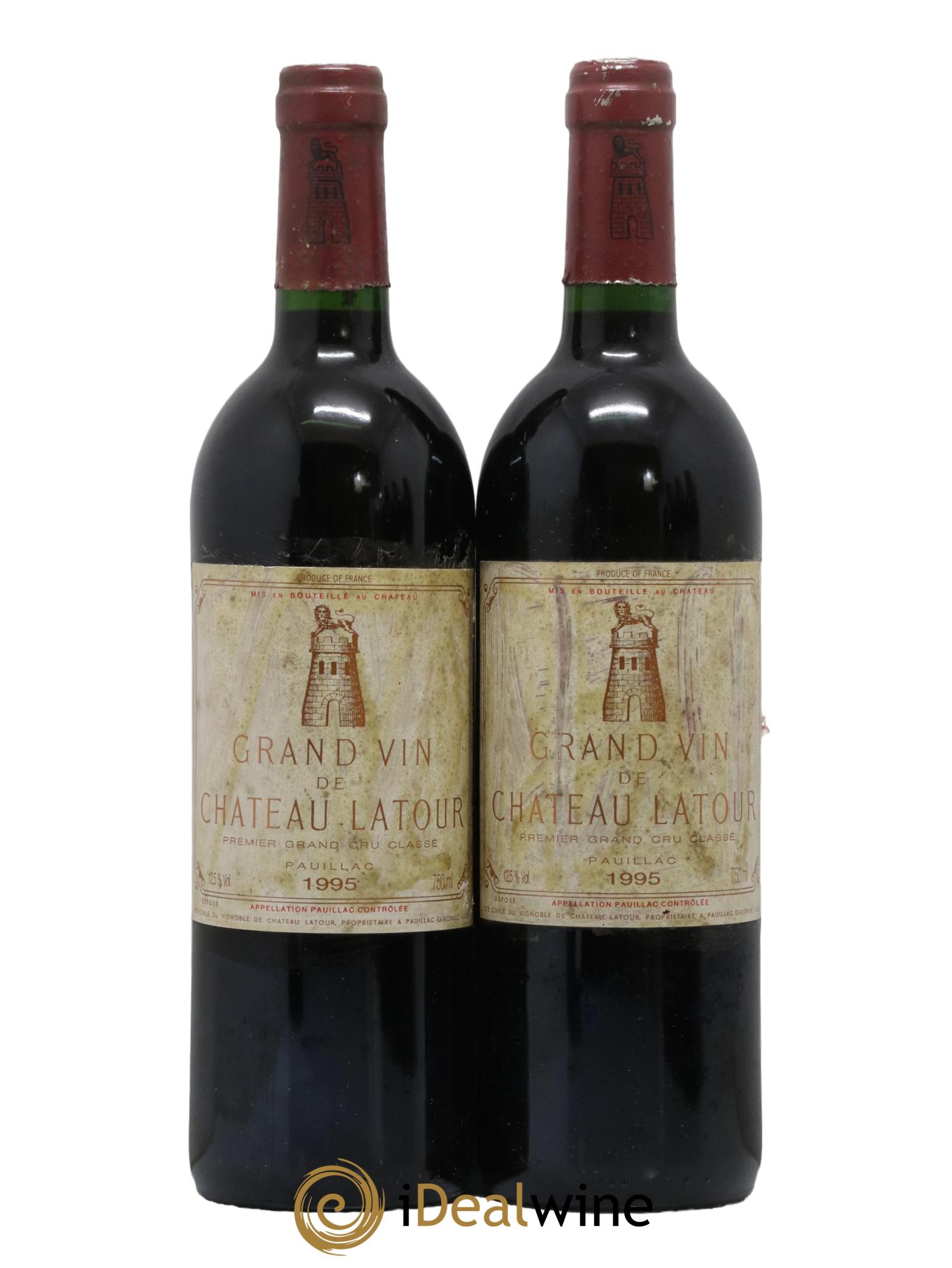 Château Latour 1er Grand Cru Classé 1995 - Lot de 2 bouteilles - 0
