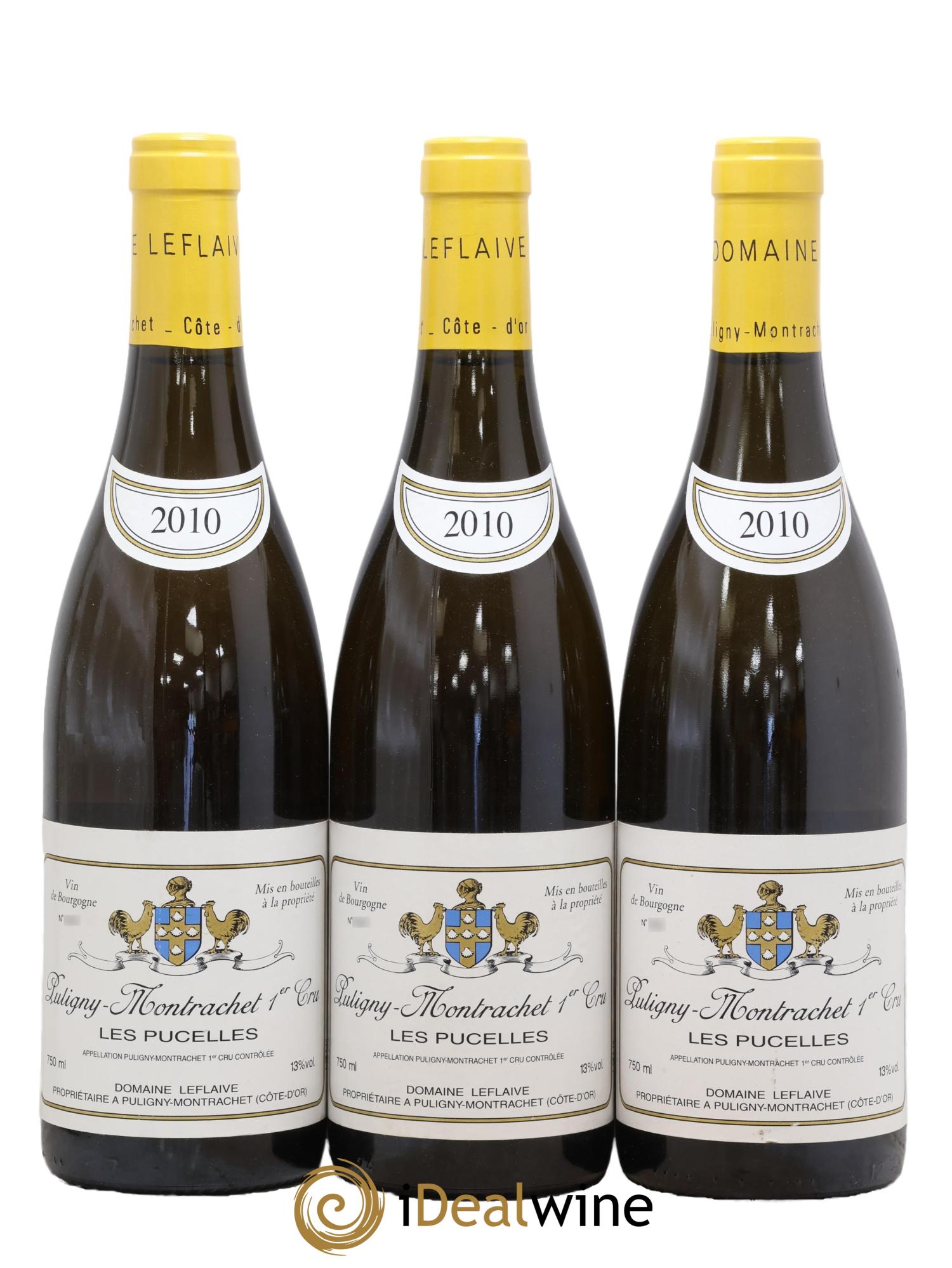 Puligny-Montrachet 1er Cru Les Pucelles Leflaive (Domaine) 2010 - Lot of 3 bottles - 0