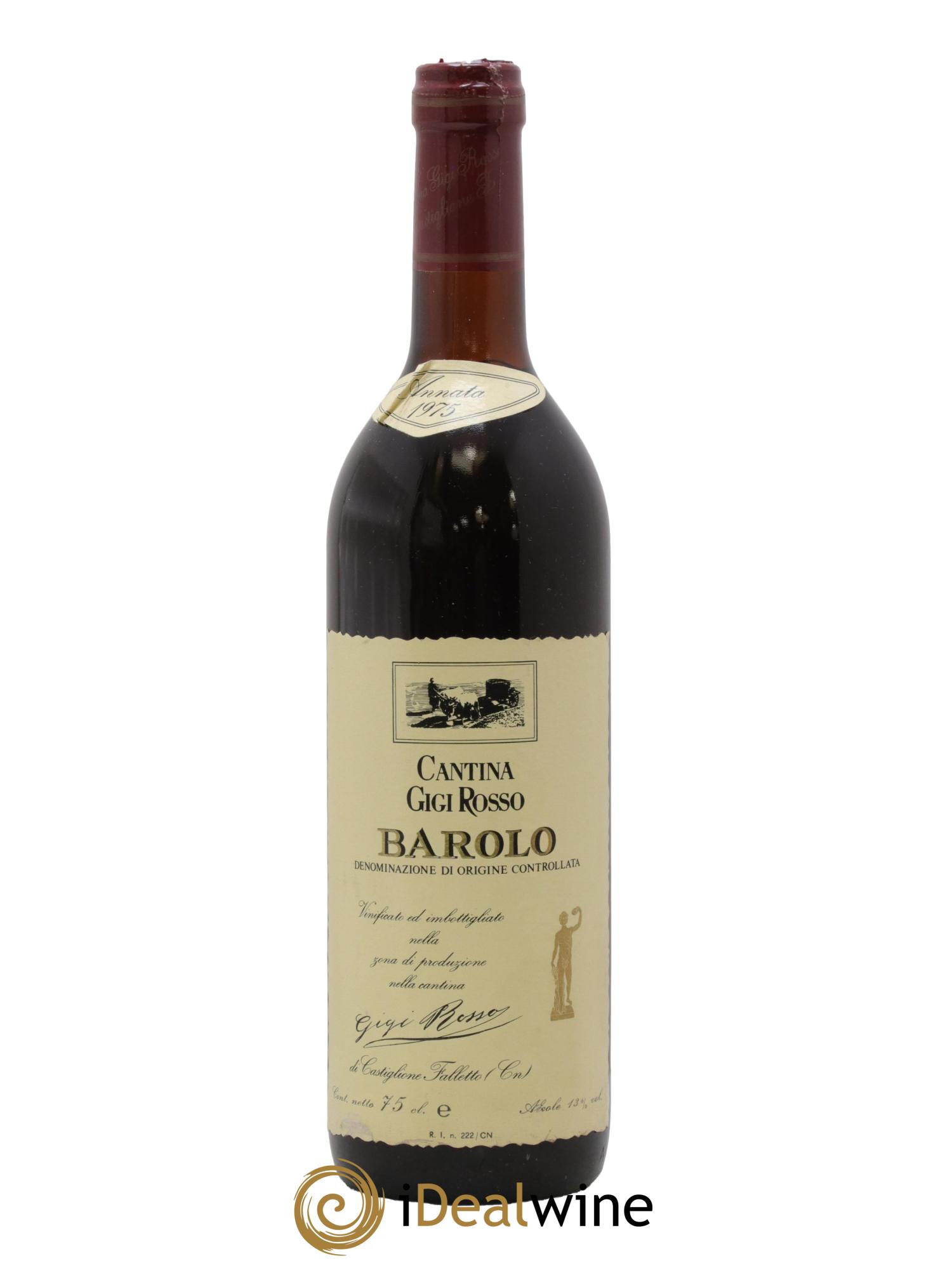 Barolo Gigi Rosso 1975 - Lot de 1 bouteille - 0