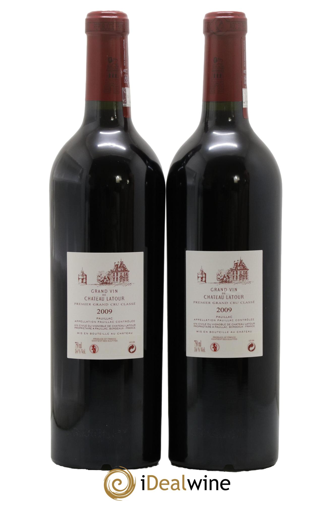 Château Latour 1er Grand Cru Classé 2009 - Lot de 2 bouteilles - 1