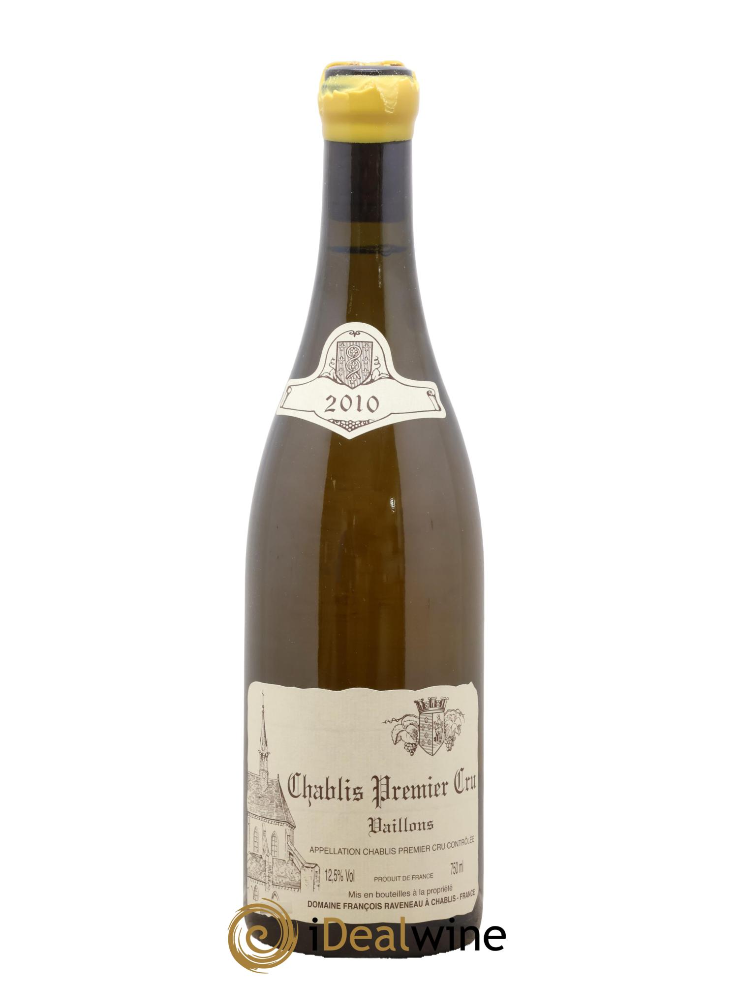 Chablis 1er Cru Vaillons Raveneau (Domaine) 2010 - Lot de 1 bouteille - 0