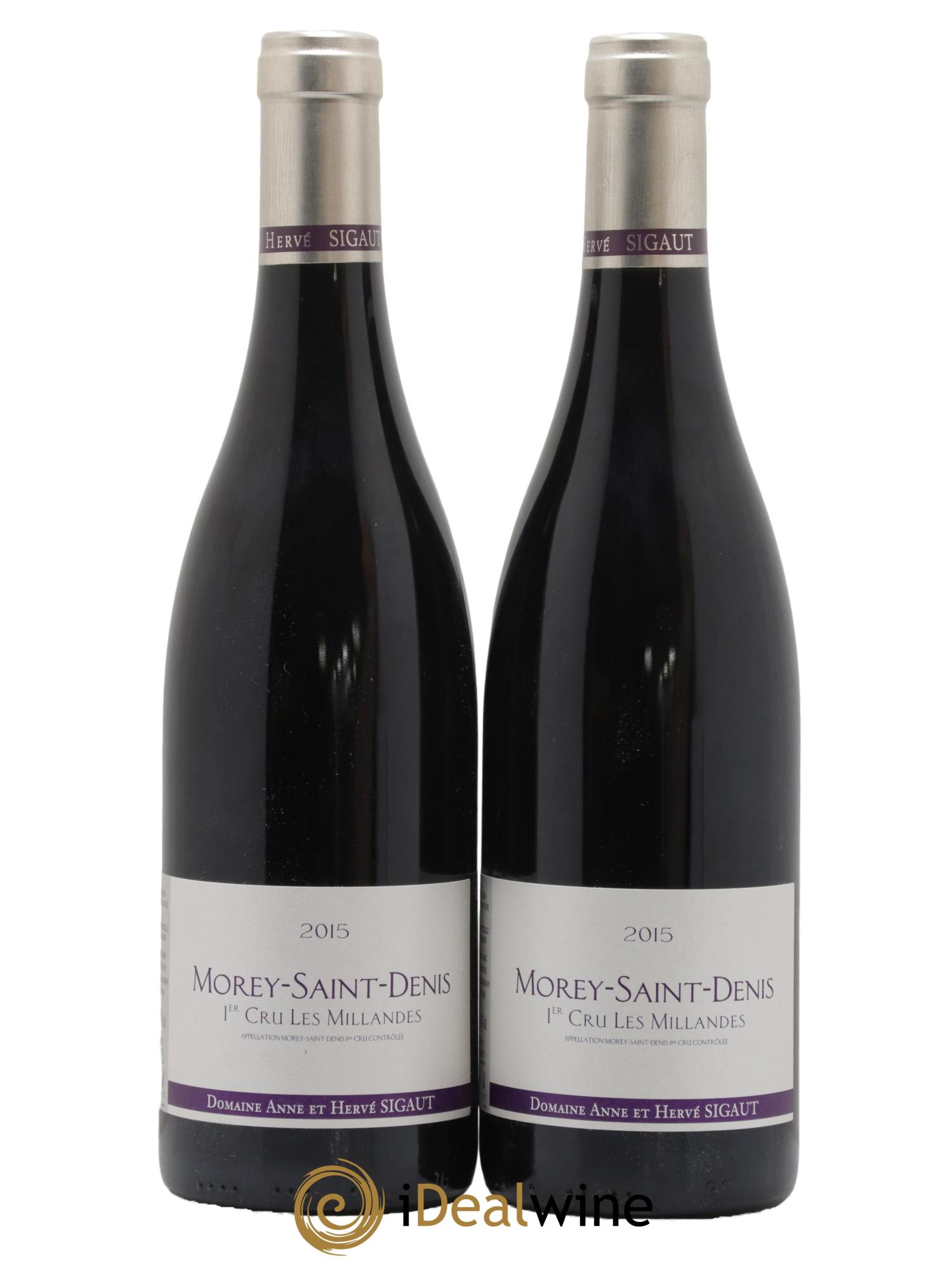 Morey-Saint-Denis 1er Cru Les Millandes Anne et Hervé Sigaut (Domaine) 2015 - Lot de 2 bouteilles - 0