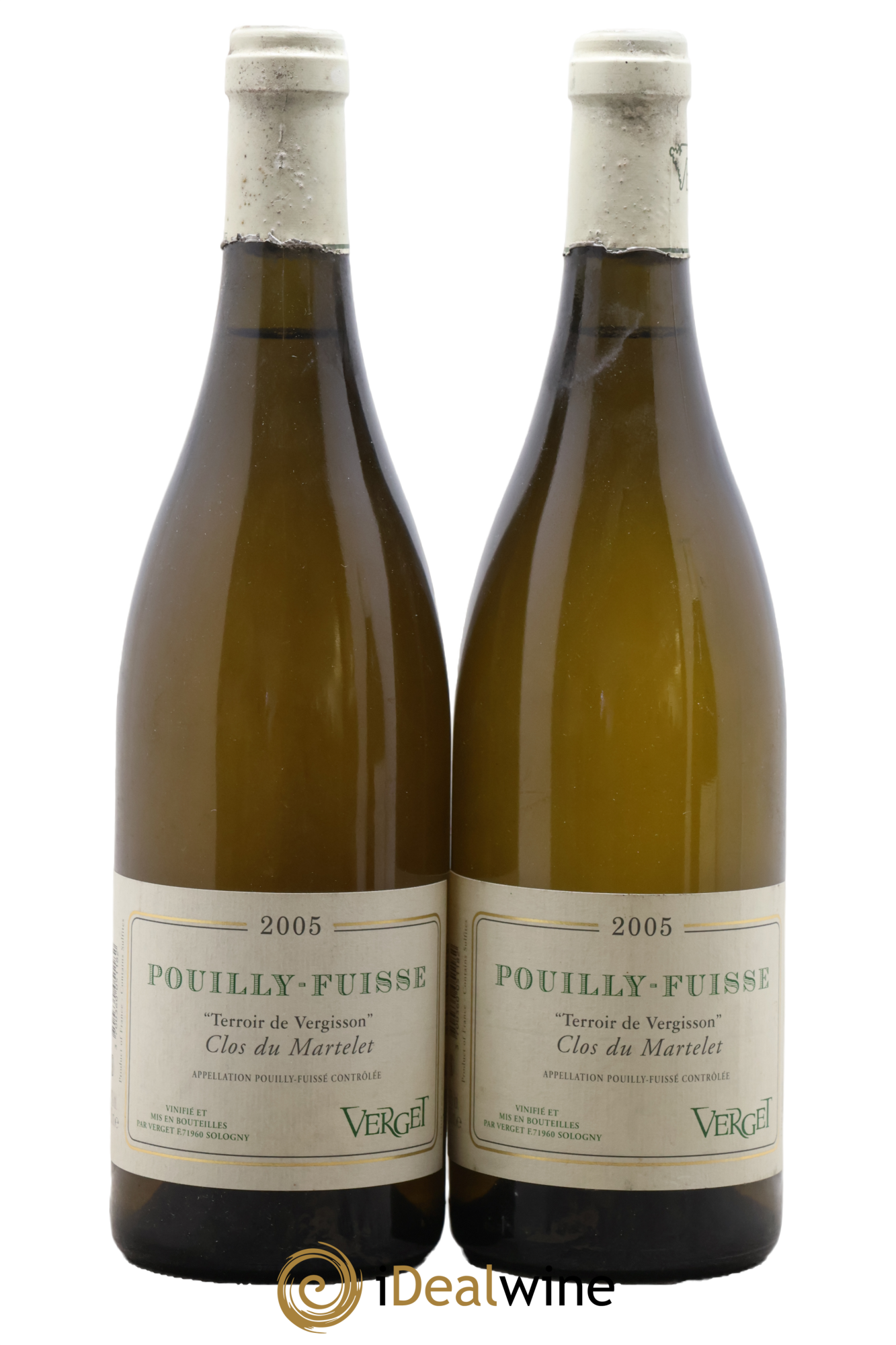 Pouilly-Fuissé Terroirs de Vergisson Verget 2005 - Lot of 2 bottles - 0