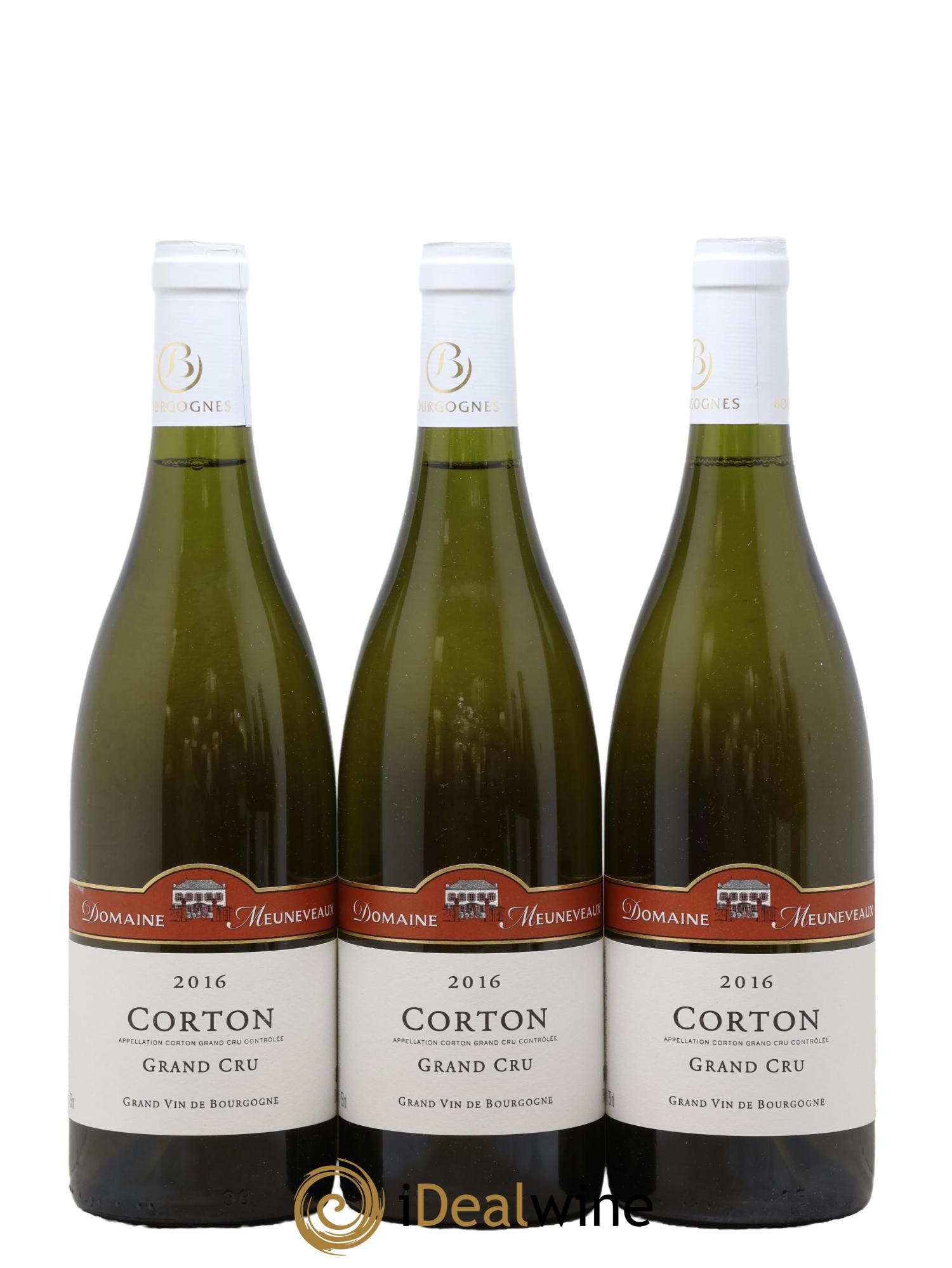Corton Grand Cru Domaine Meuneveaux 2016 - Lotto di 3 bottiglie - 0