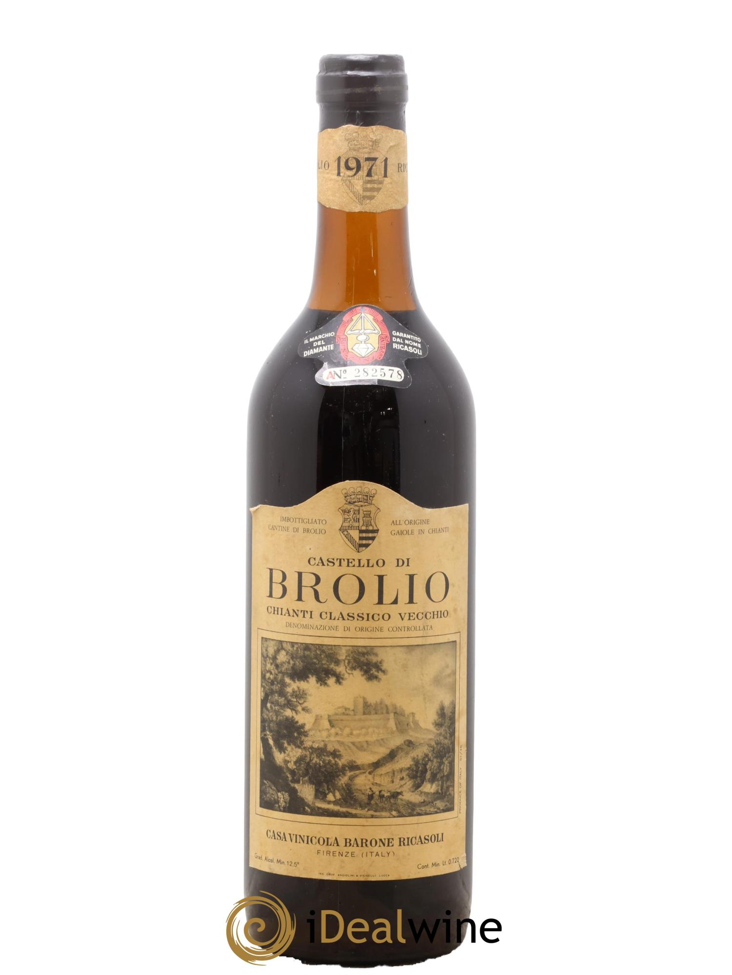 Chianti Classico DOCG Castello di Brolio Ricasoli 1971 - Lot de 1 bouteille - 0