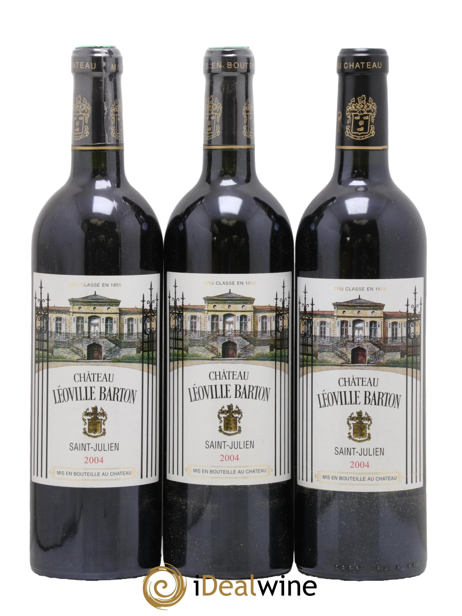Château Léoville Barton 2ème Grand Cru Classé 2004 - Lot de 3 bouteilles - 0